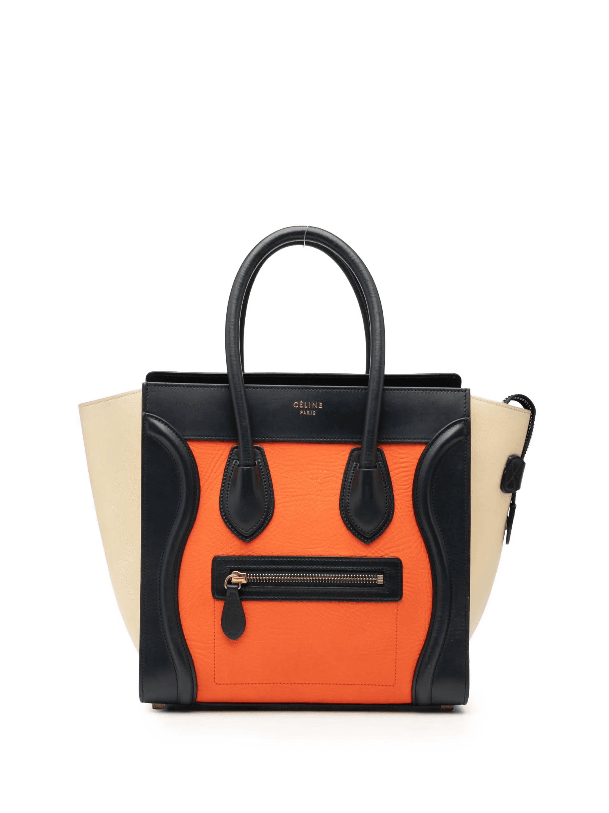 2014 Micro Tricolor Leather Luggage Tote handbag - Image 1