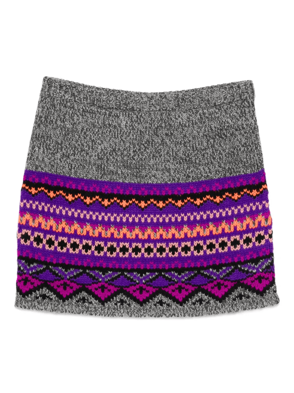 geometric-pattern mini skirt - Image 1