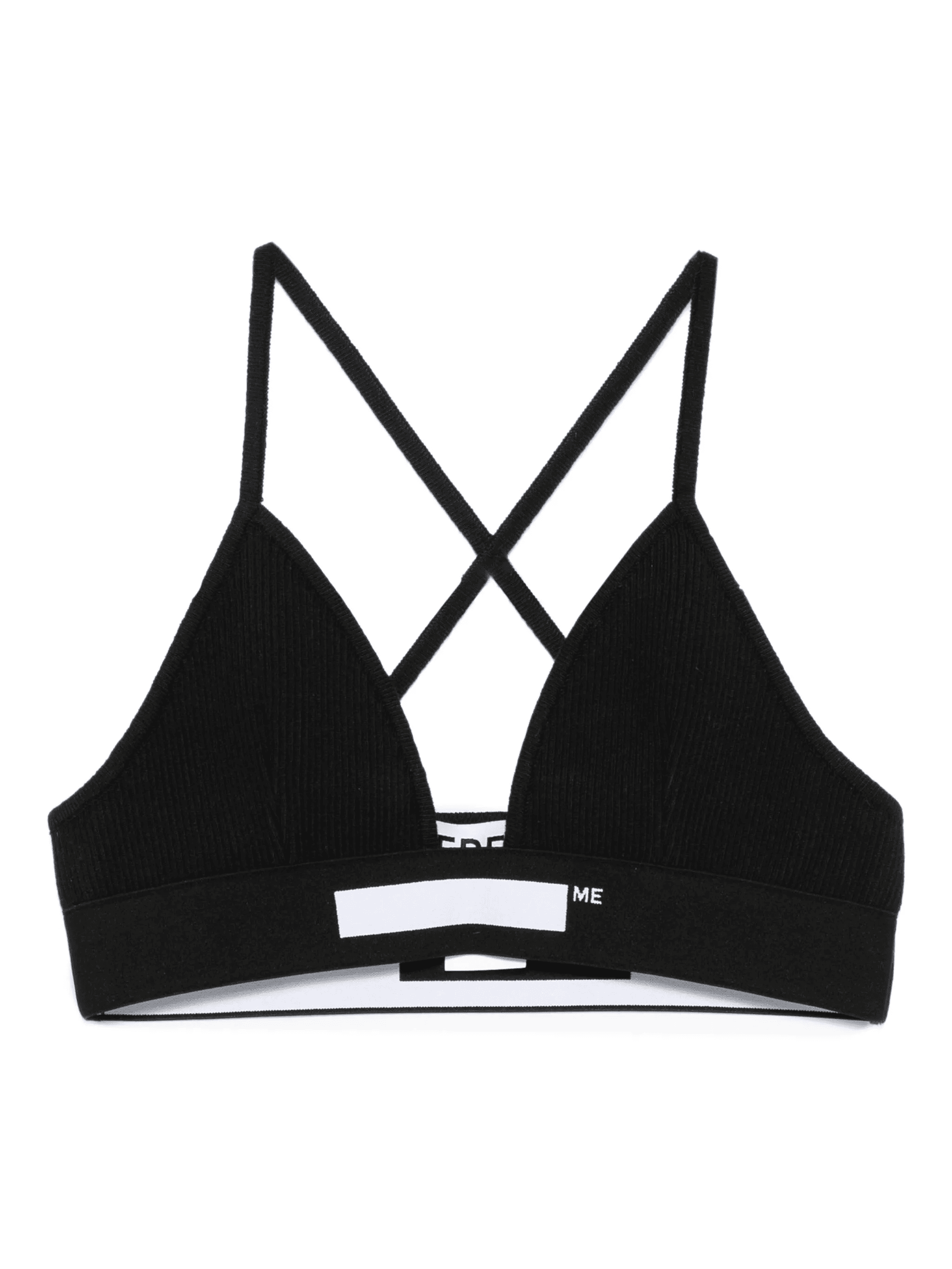 ribbed logo bra - Image 1