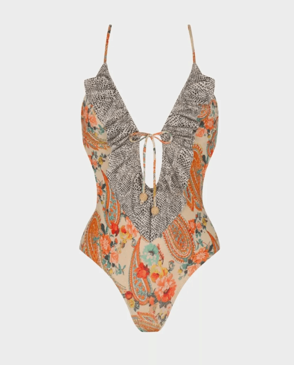Katari ruffled tie swimsuit - Image 1