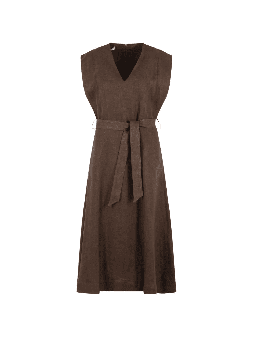 Lia V-neck belted dress - Image 1