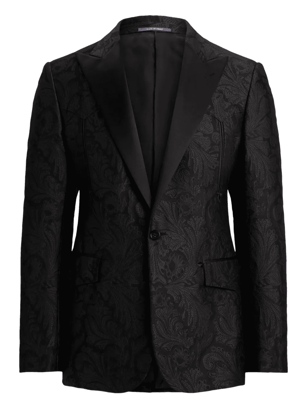 paisley-jacquard single-breasted blazer - Image 1