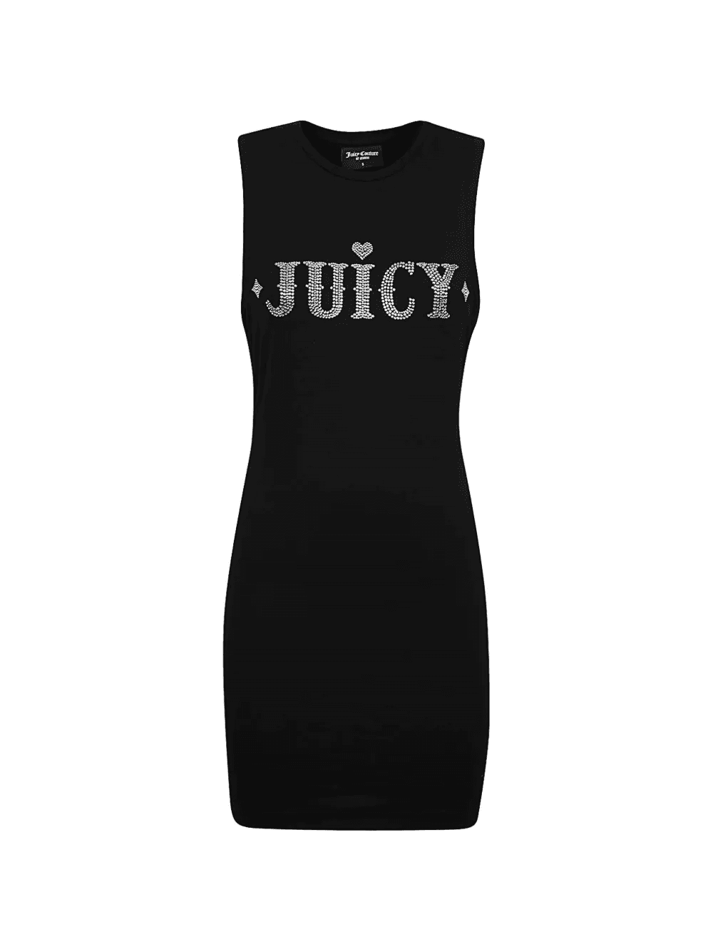 crew neck logo-detail mini dress - Image 1