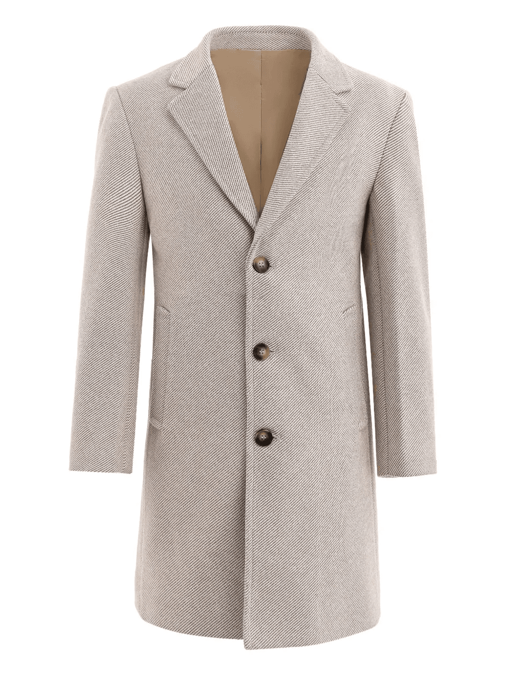 single-breasted wool coat - Image 1