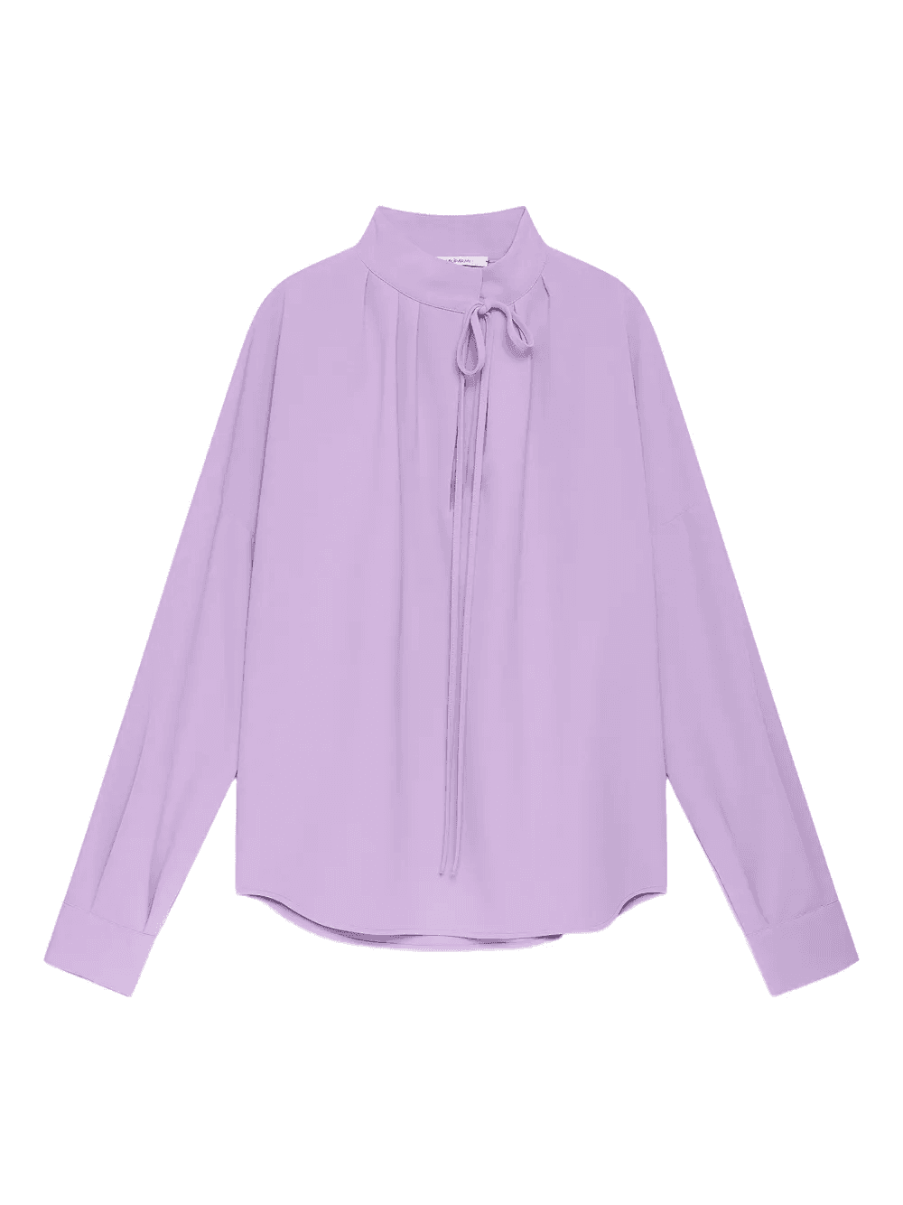 tie-neck pleated blouse - Image 1