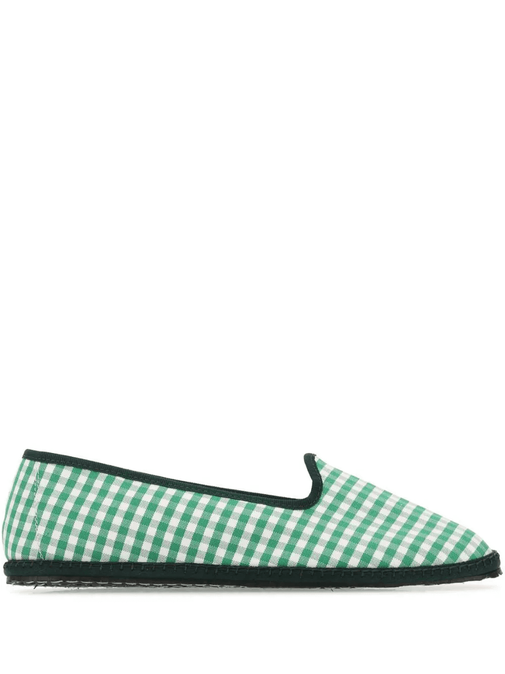 gingham-check loafers - Image 1