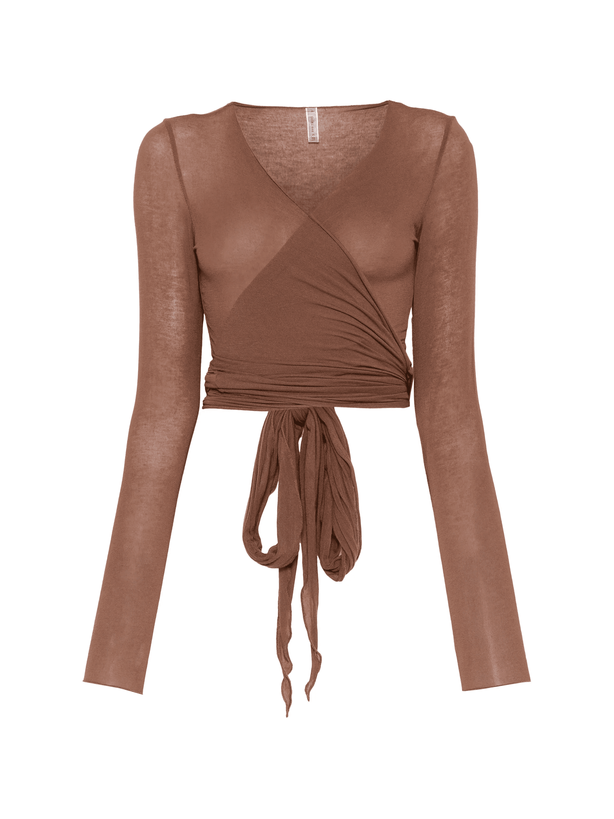 wrap-tie cardigan - Image 1