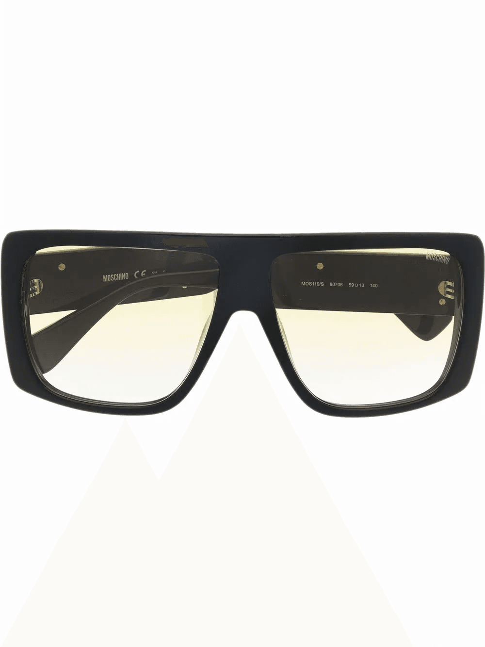 square-frame logo sunglasses - Image 1