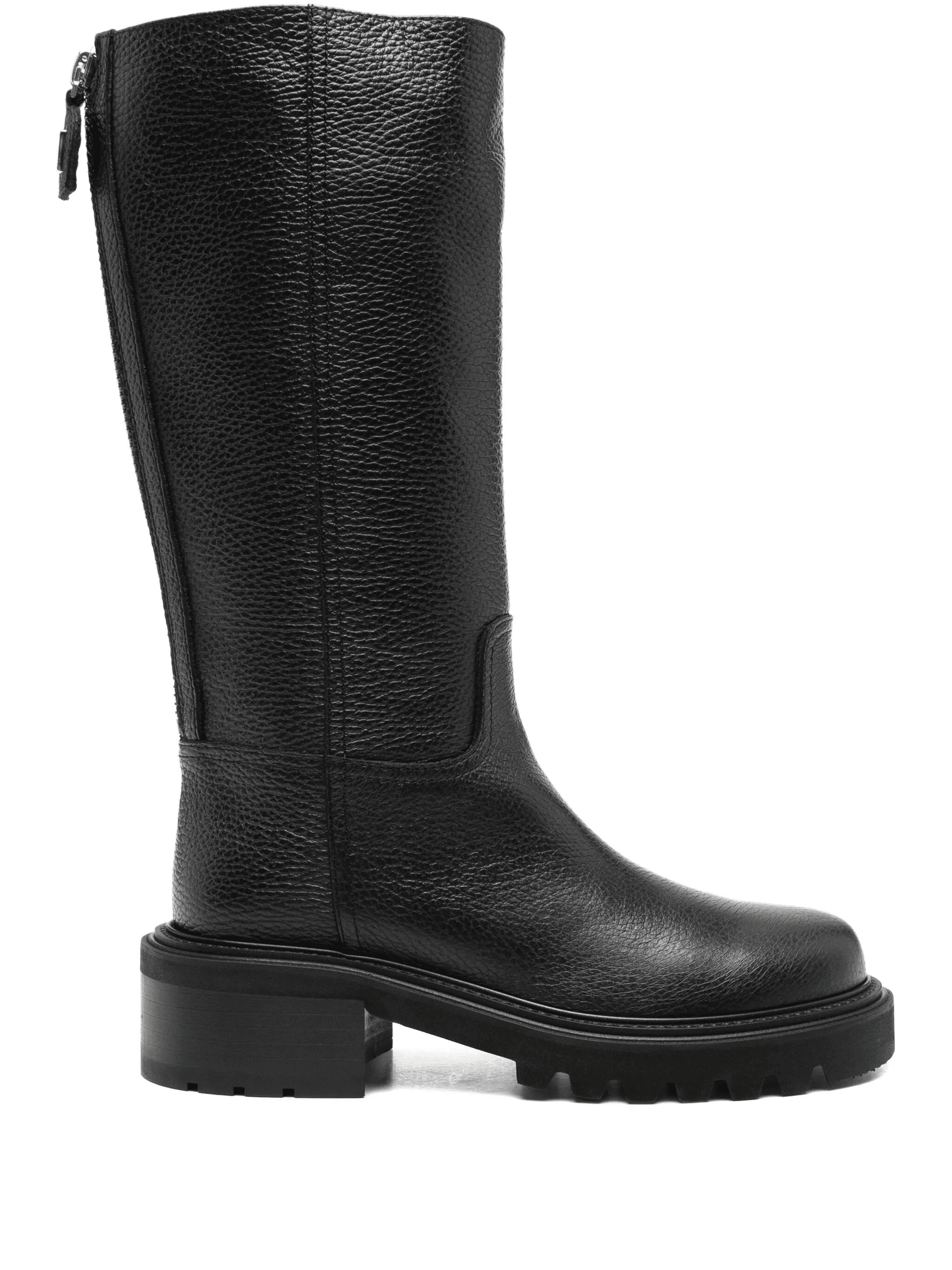 leather zip-detail boots - Image 1