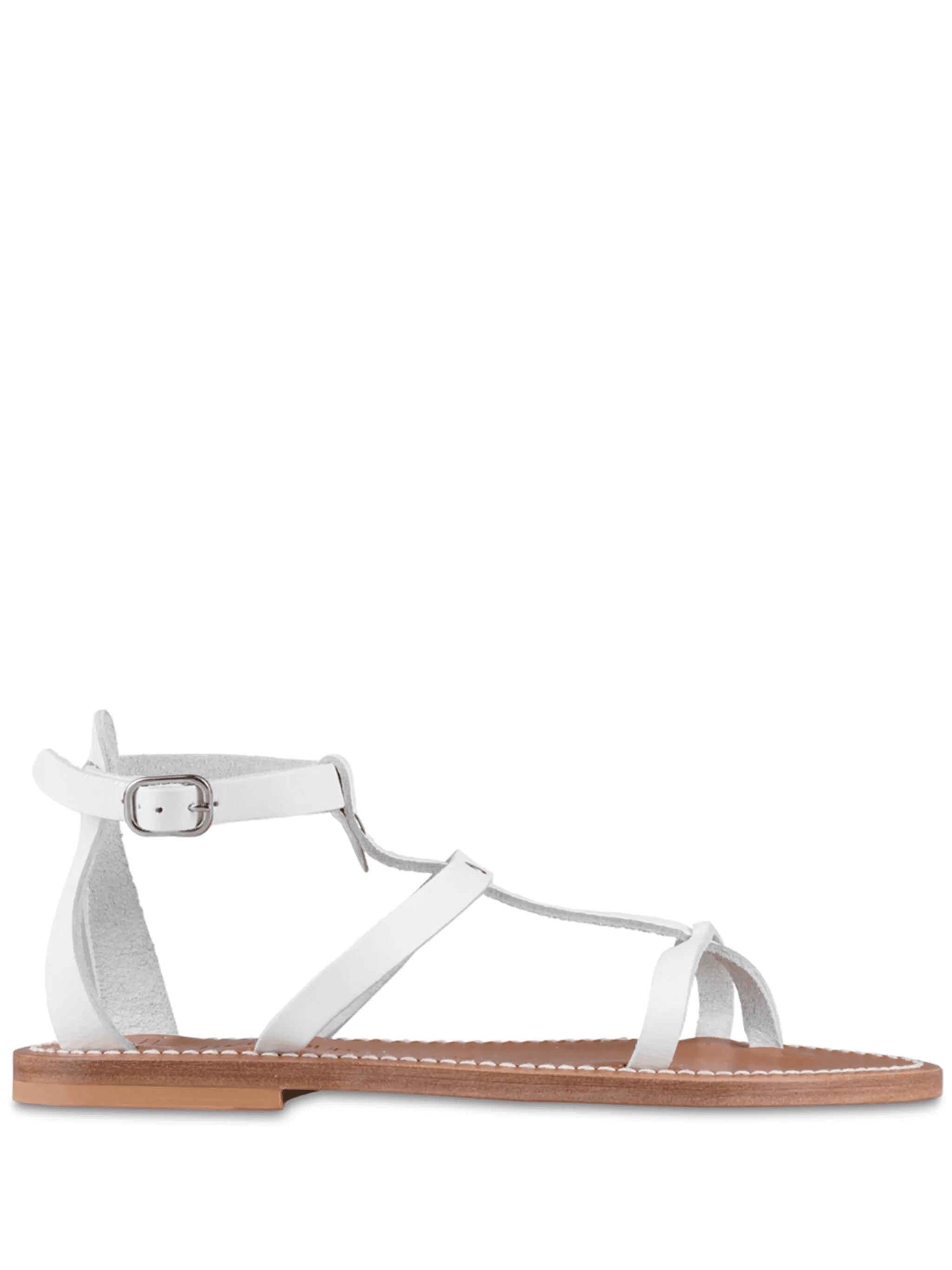 ankle-buckle leather sandals - Image 1