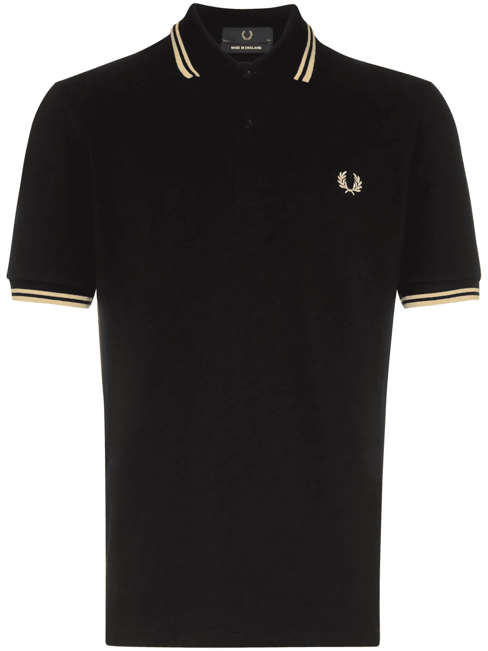 stripe-trimmed polo shirt - Image 1