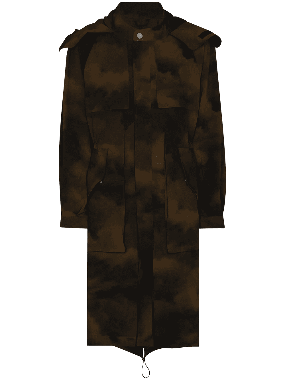 camouflage print coat