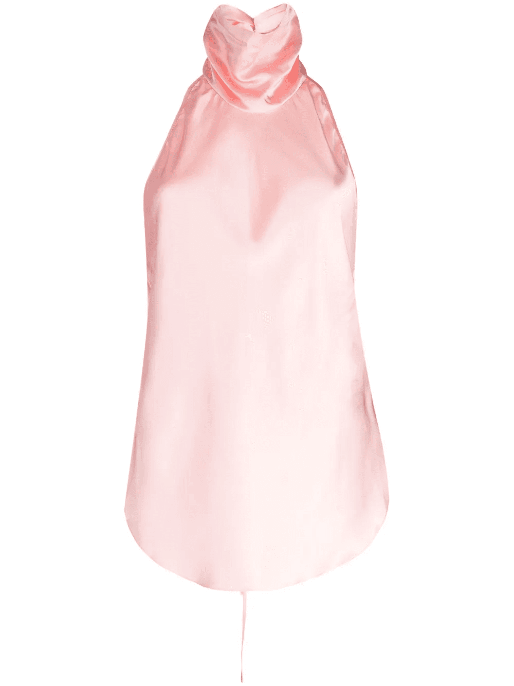 halterneck satin top - Image 1
