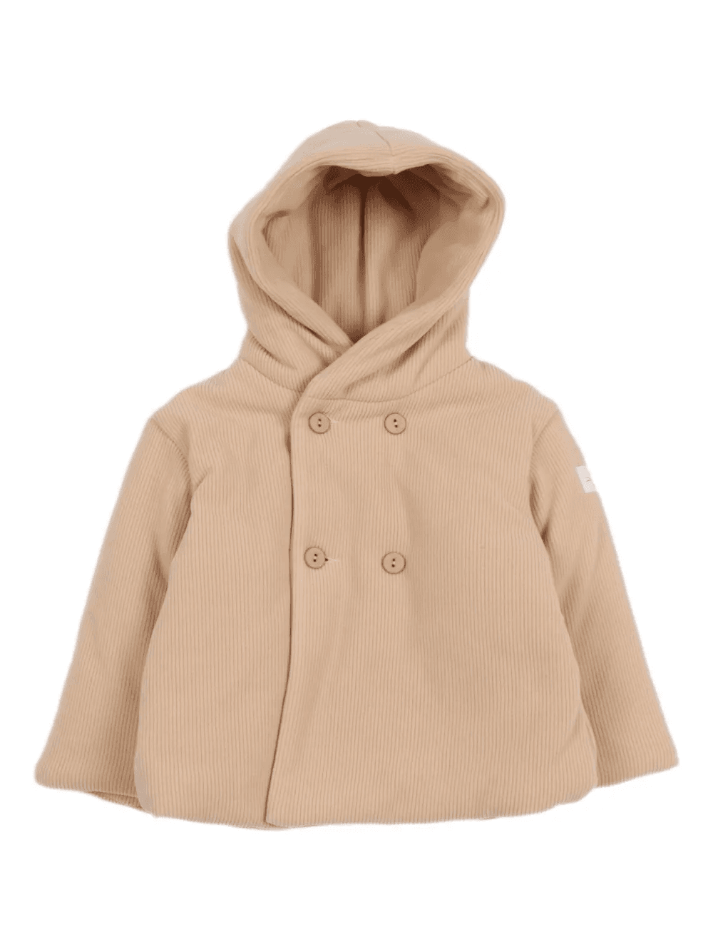 hooded corduroy padded jacket - Image 1