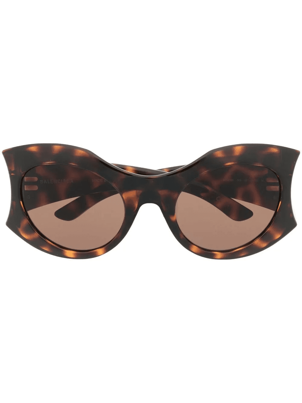 Hourglass tortoiseshell-effect oversize-frame sunglasses - Image 1