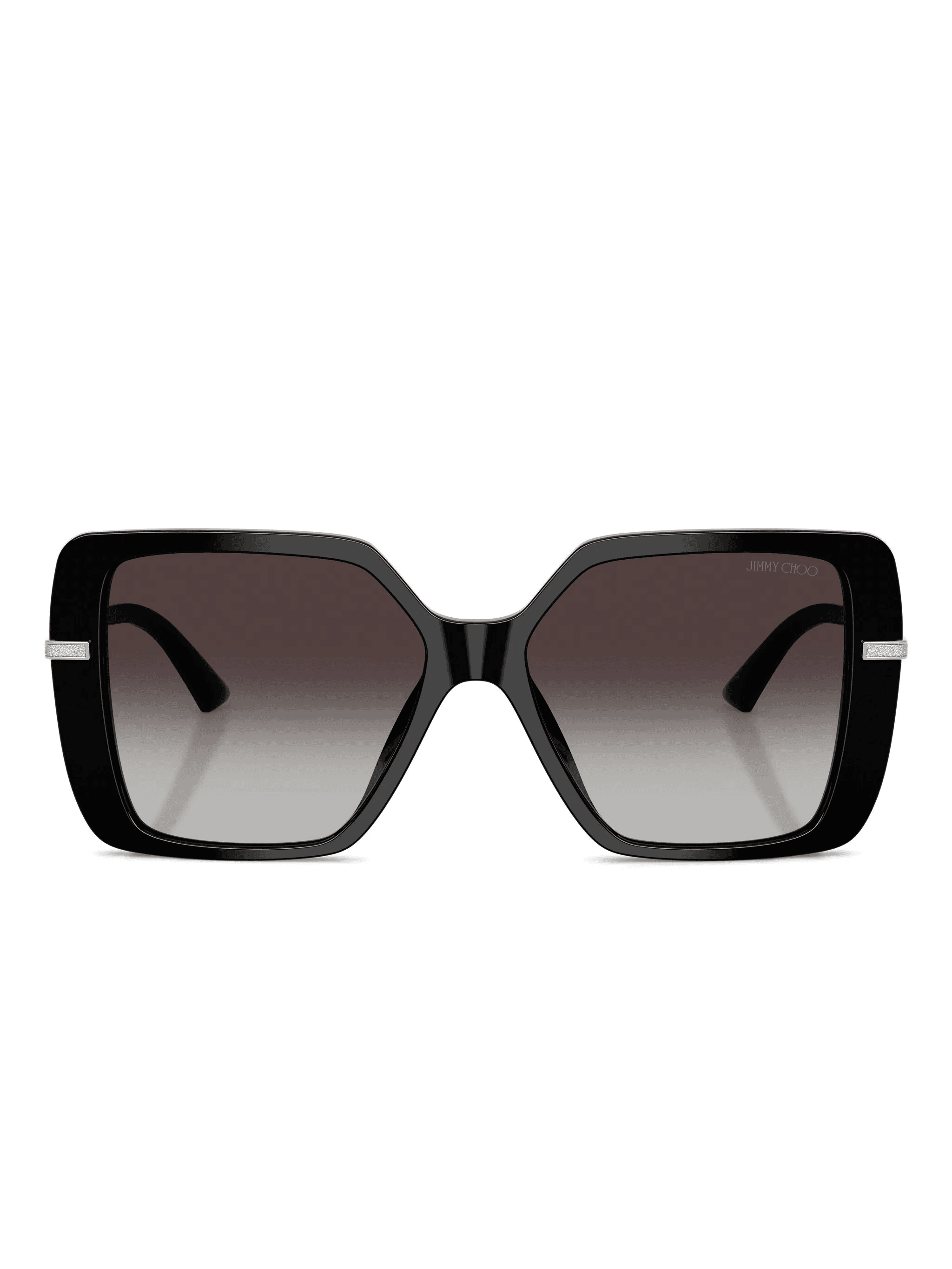 embellished geometric-frame sunglasses - Image 1