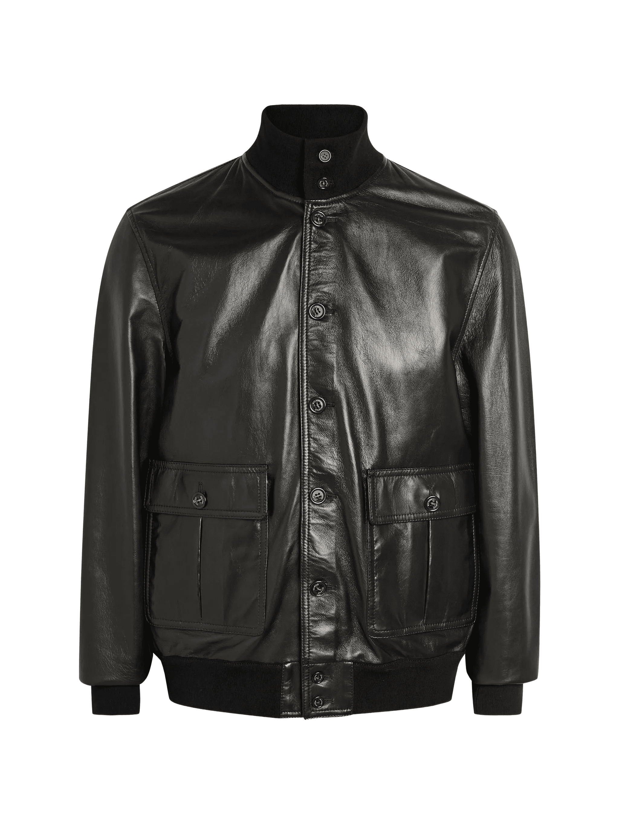 quilted leather jacket - Image 1