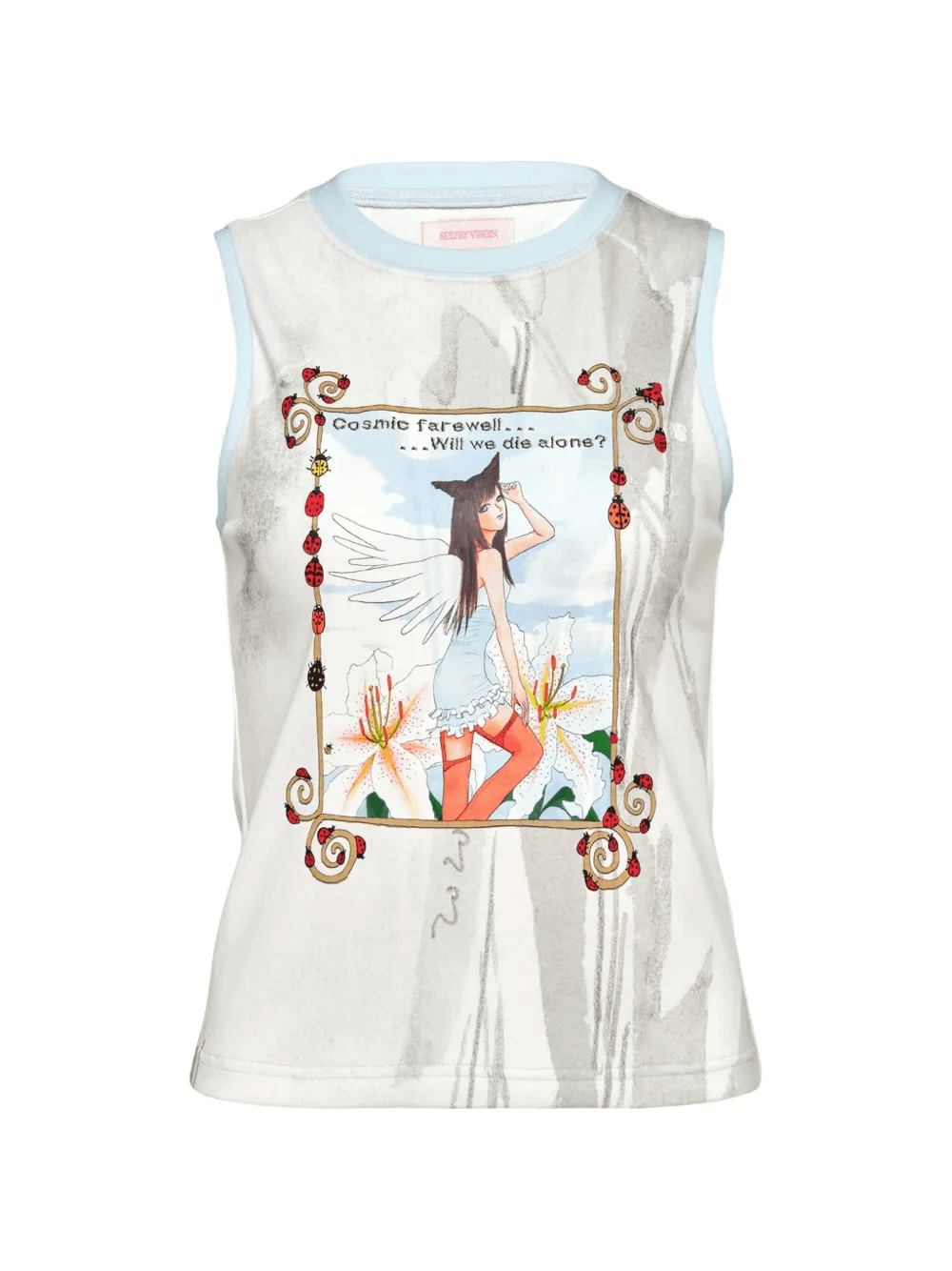 graphic-print sleeveless top - Image 1