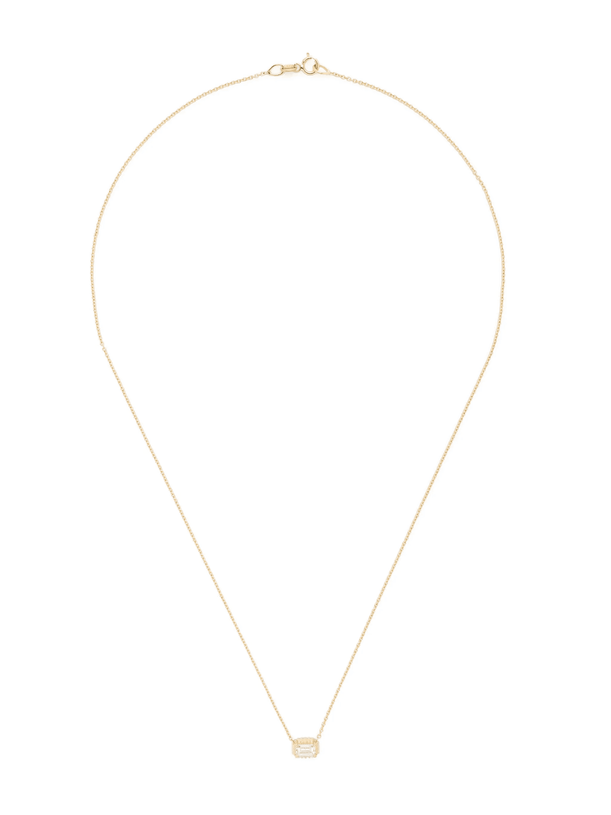 18kt yellow gold diamond necklace - Image 1