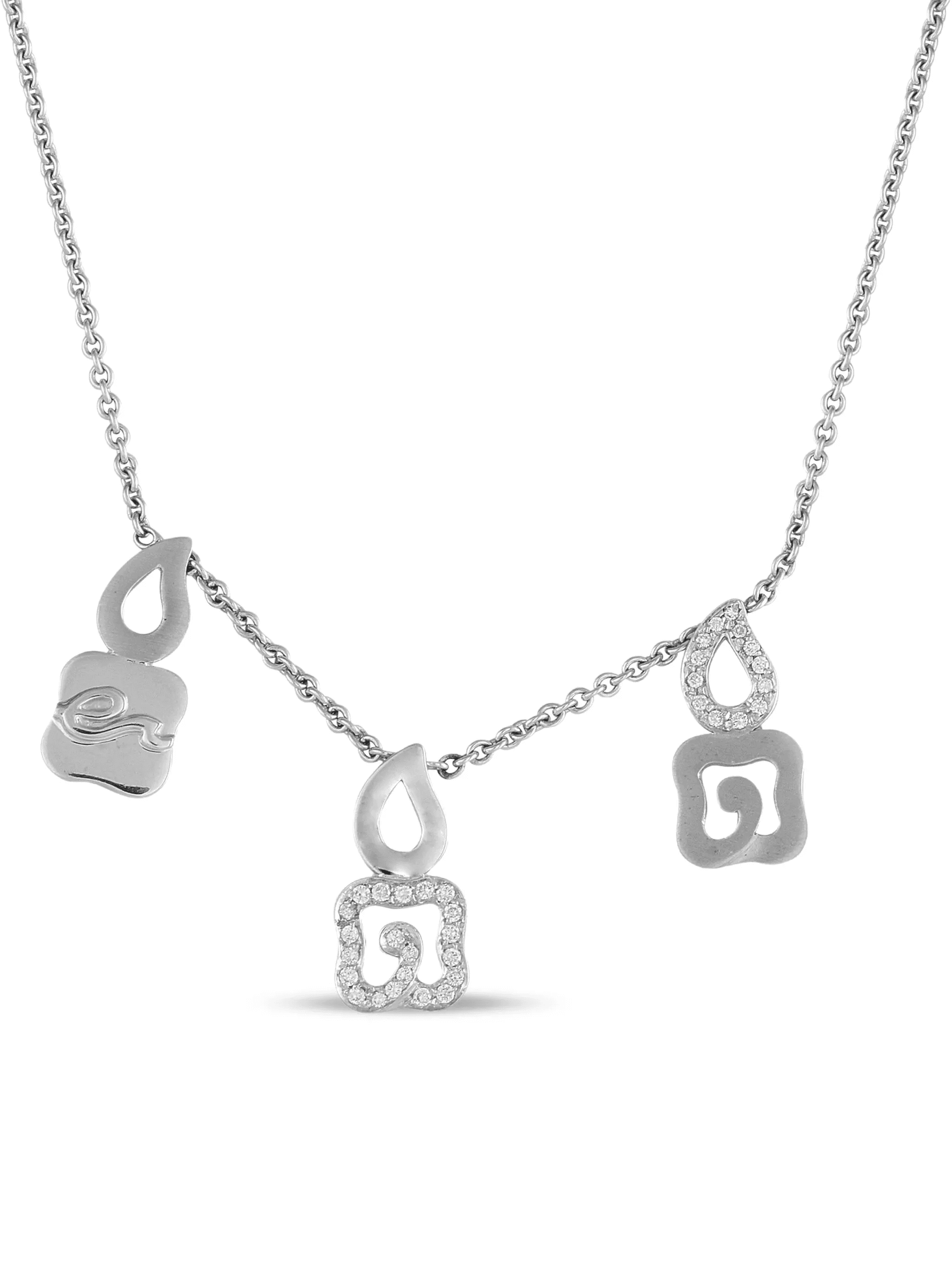 18K white gold diamiond necklace - Image 1