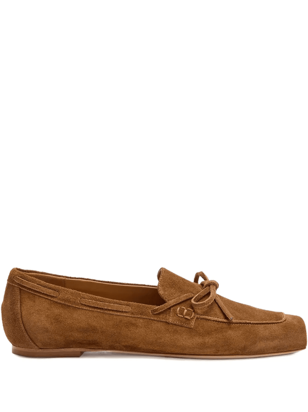 Jasper bow-detail suede loafers - Image 1