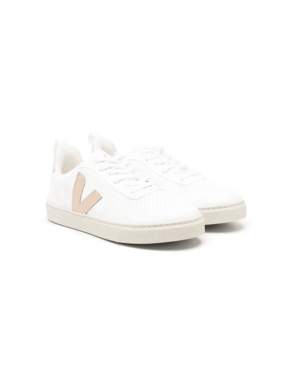 logo-patch low-top leather sneakers - Image 1