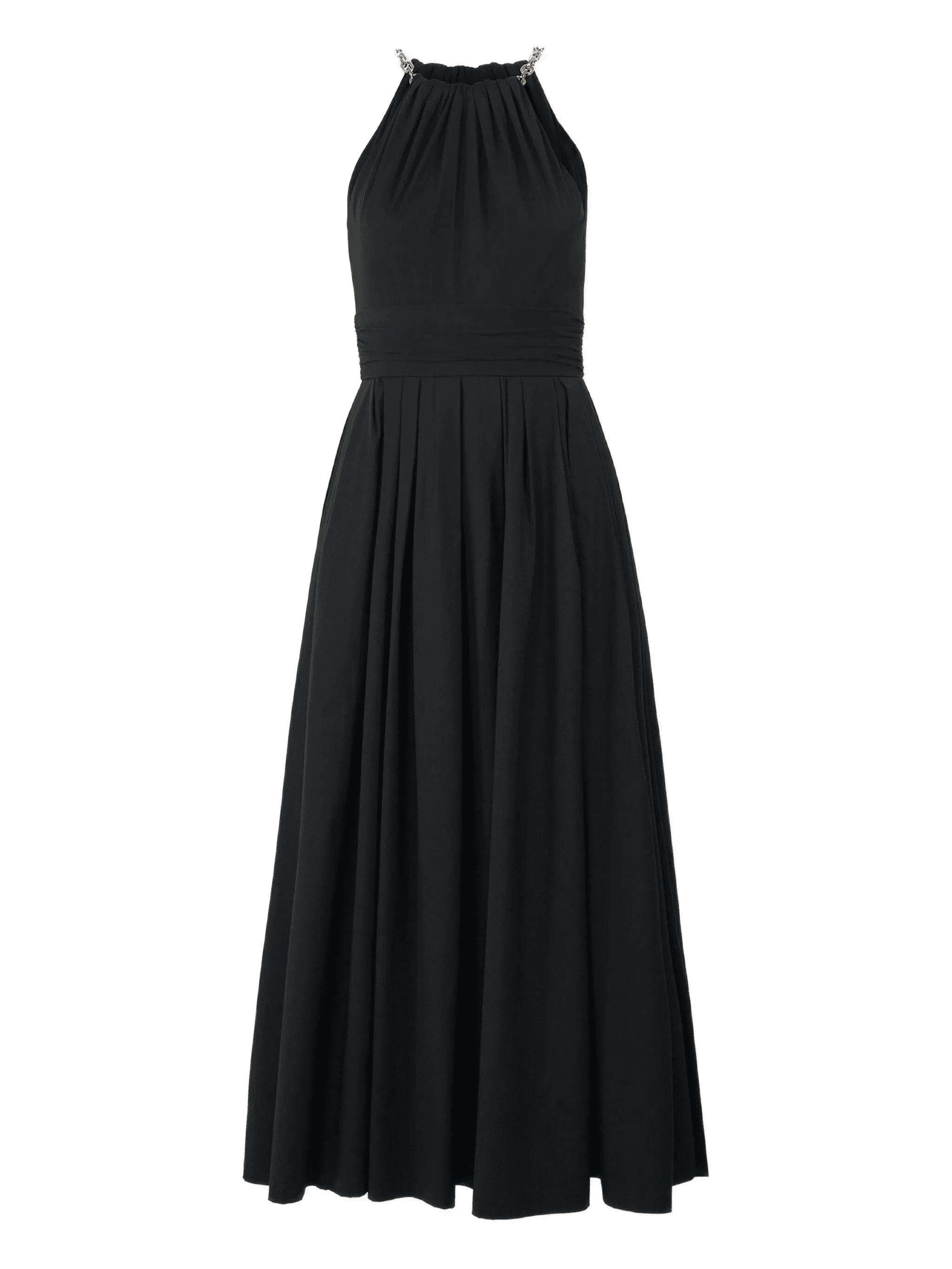chain-strap halterneck midi dress - Image 1