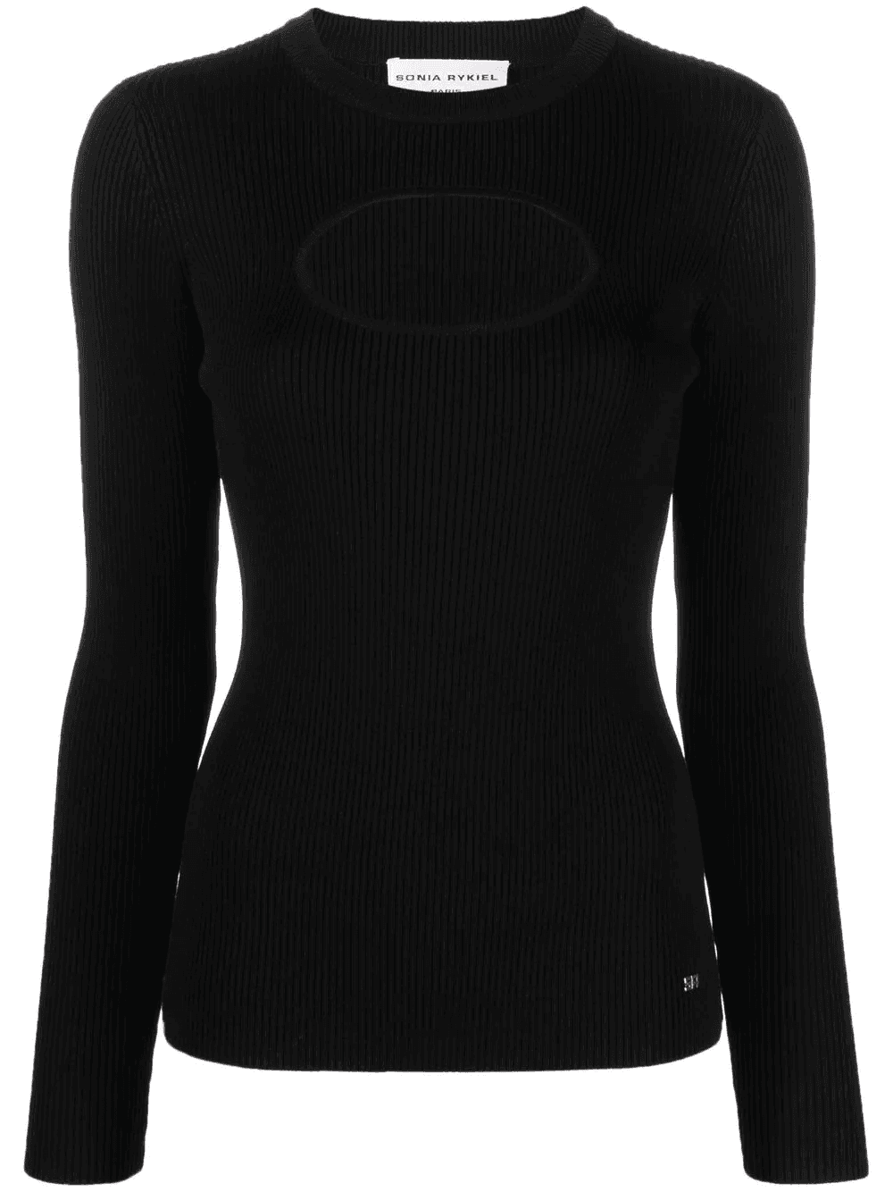cut-out long-sleeve top - Image 1