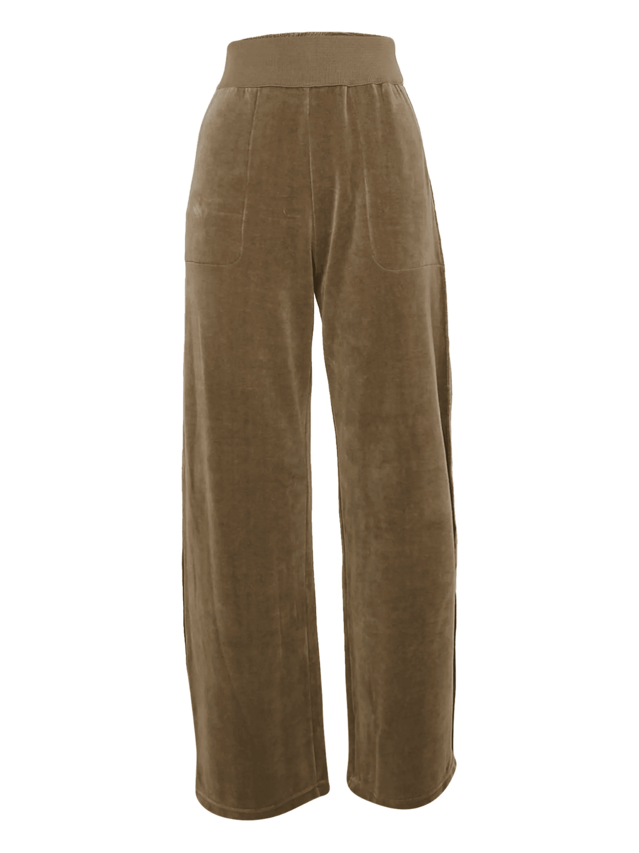 wide-leg velvet trousers - Image 1