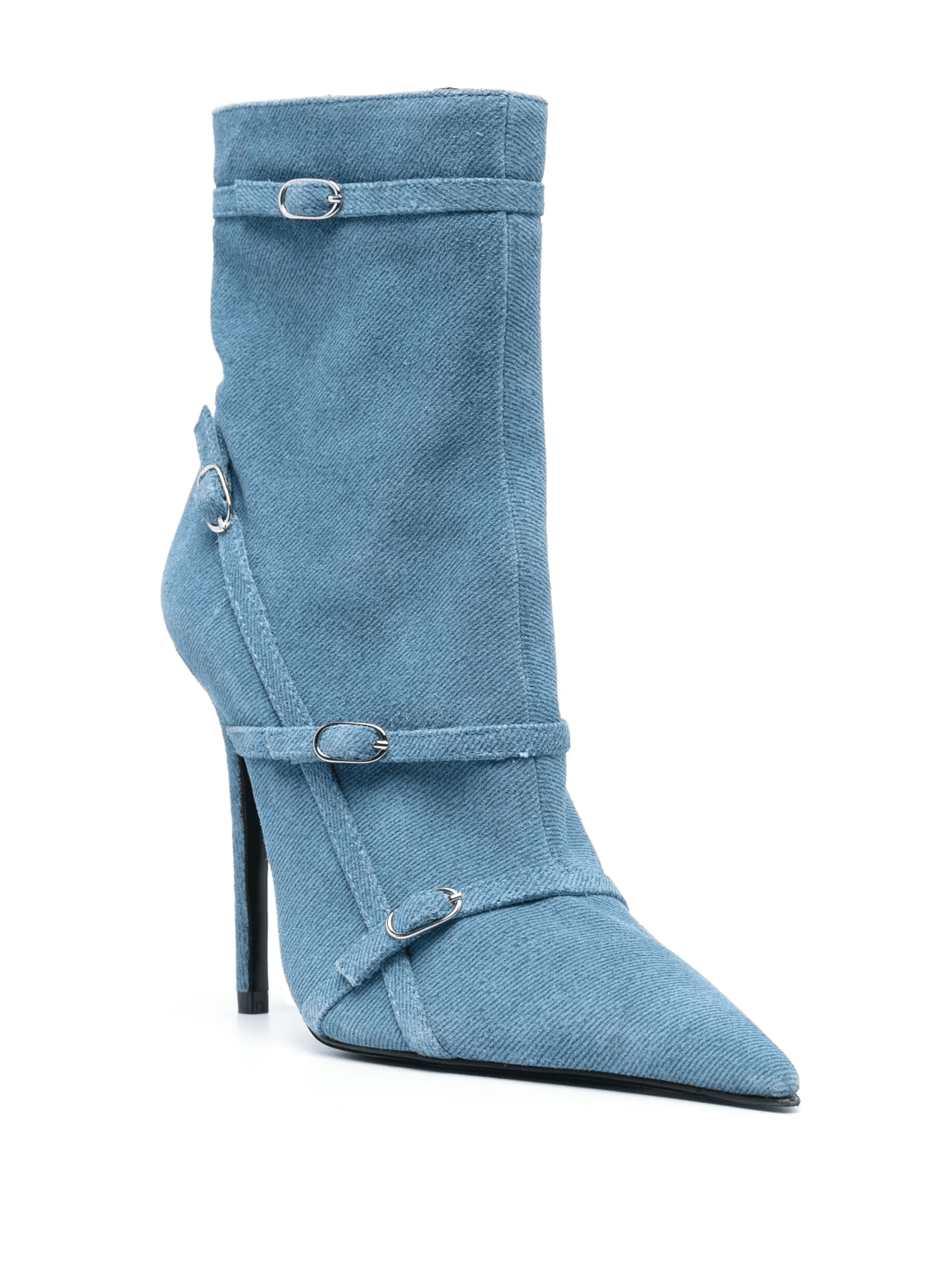 120mm denim ankle boots - Image 1