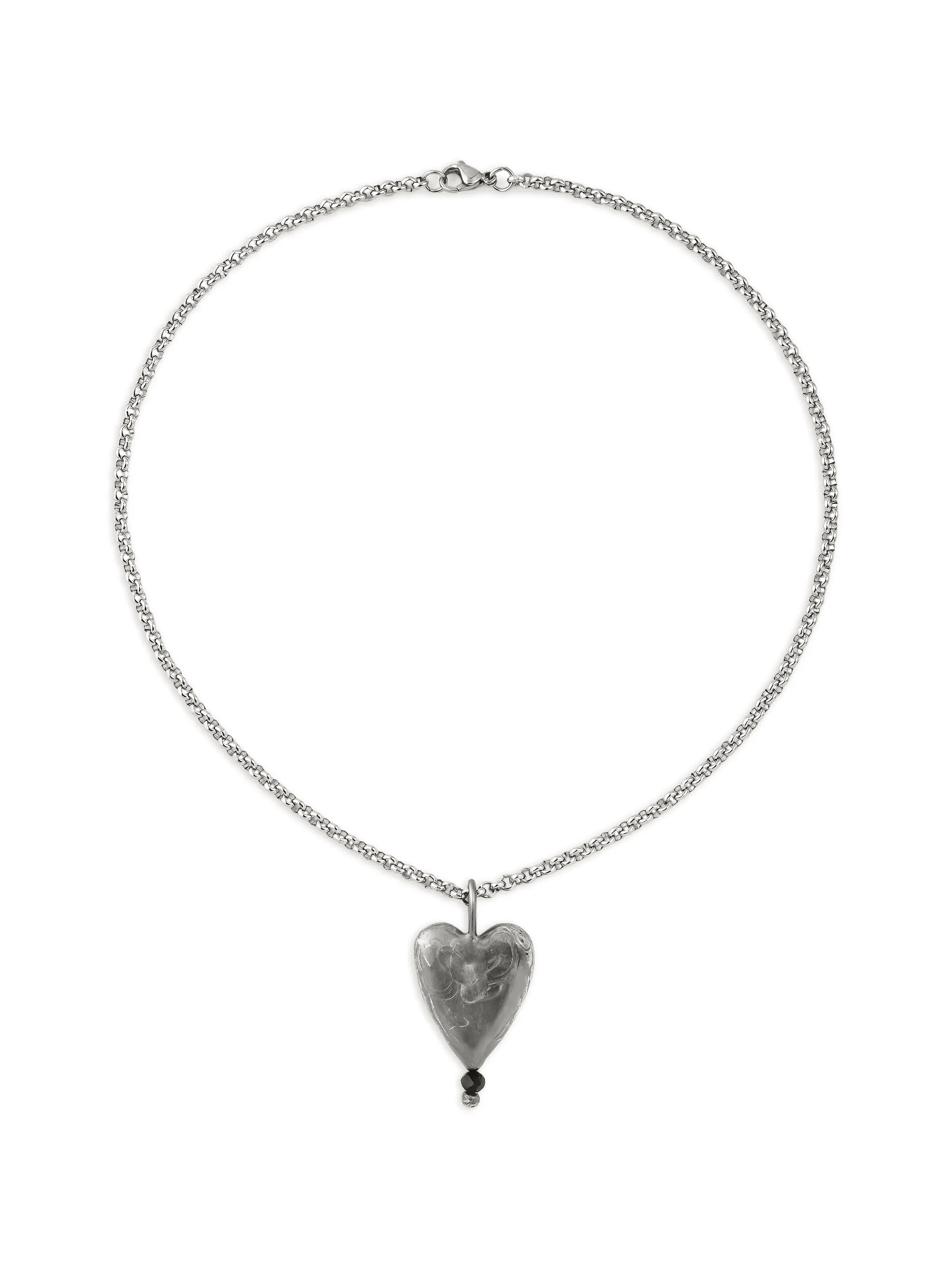 cast heart necklace - Image 1