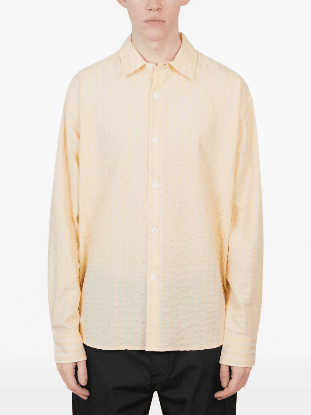 seersucker striped shirt - Image 1