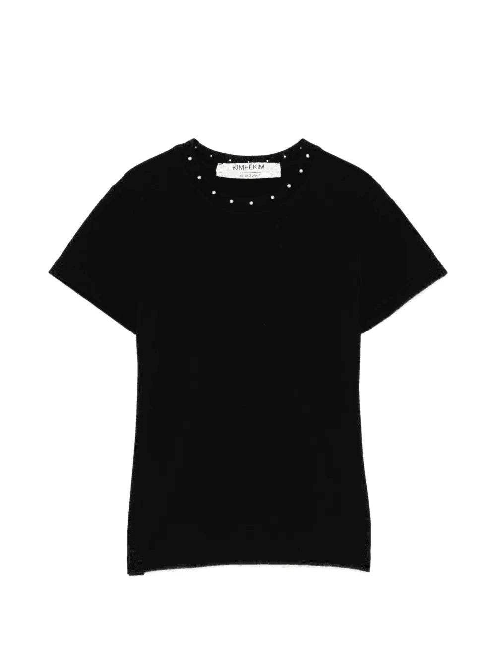 pearl embelished T-shirt - Image 1