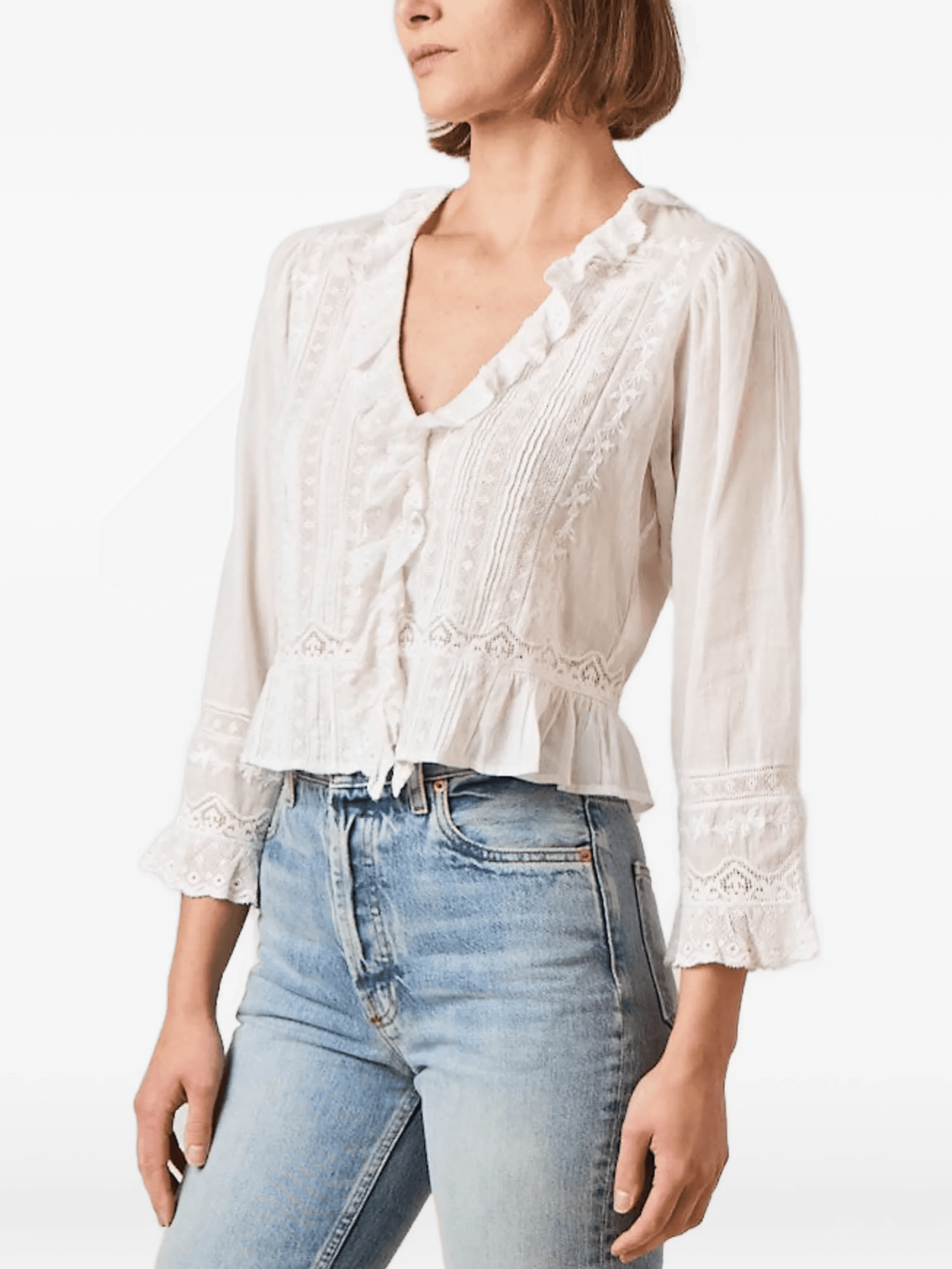 Eldoris ruffled lace top - Image 1