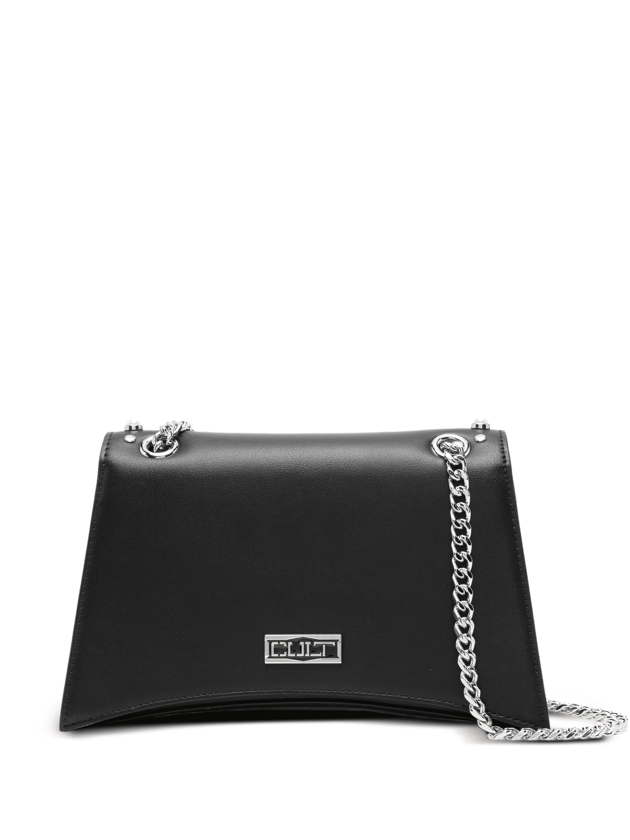 pearl-embellished chain-strap cross body bag - Image 1