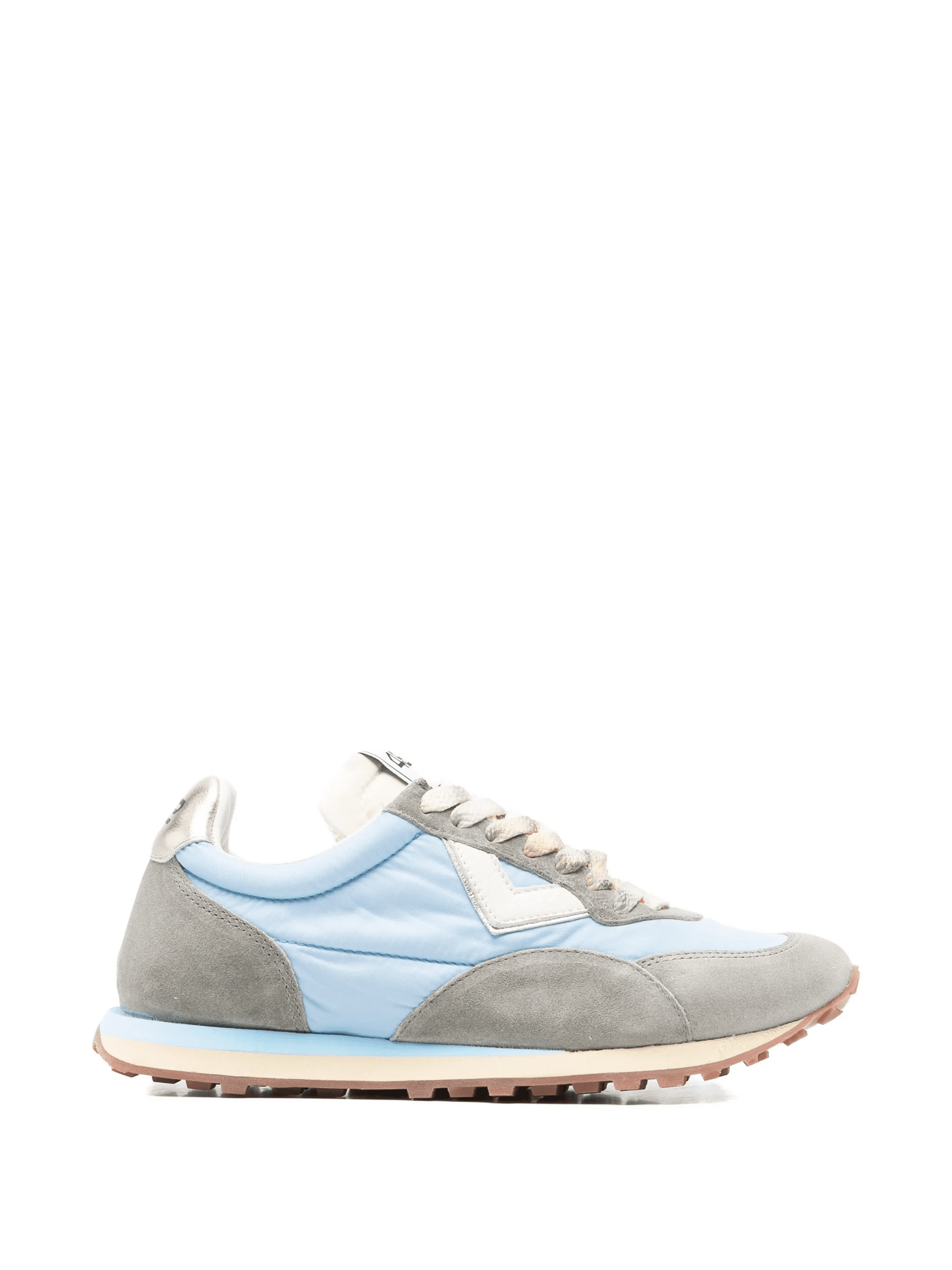 panelled suede sneakers - Image 1