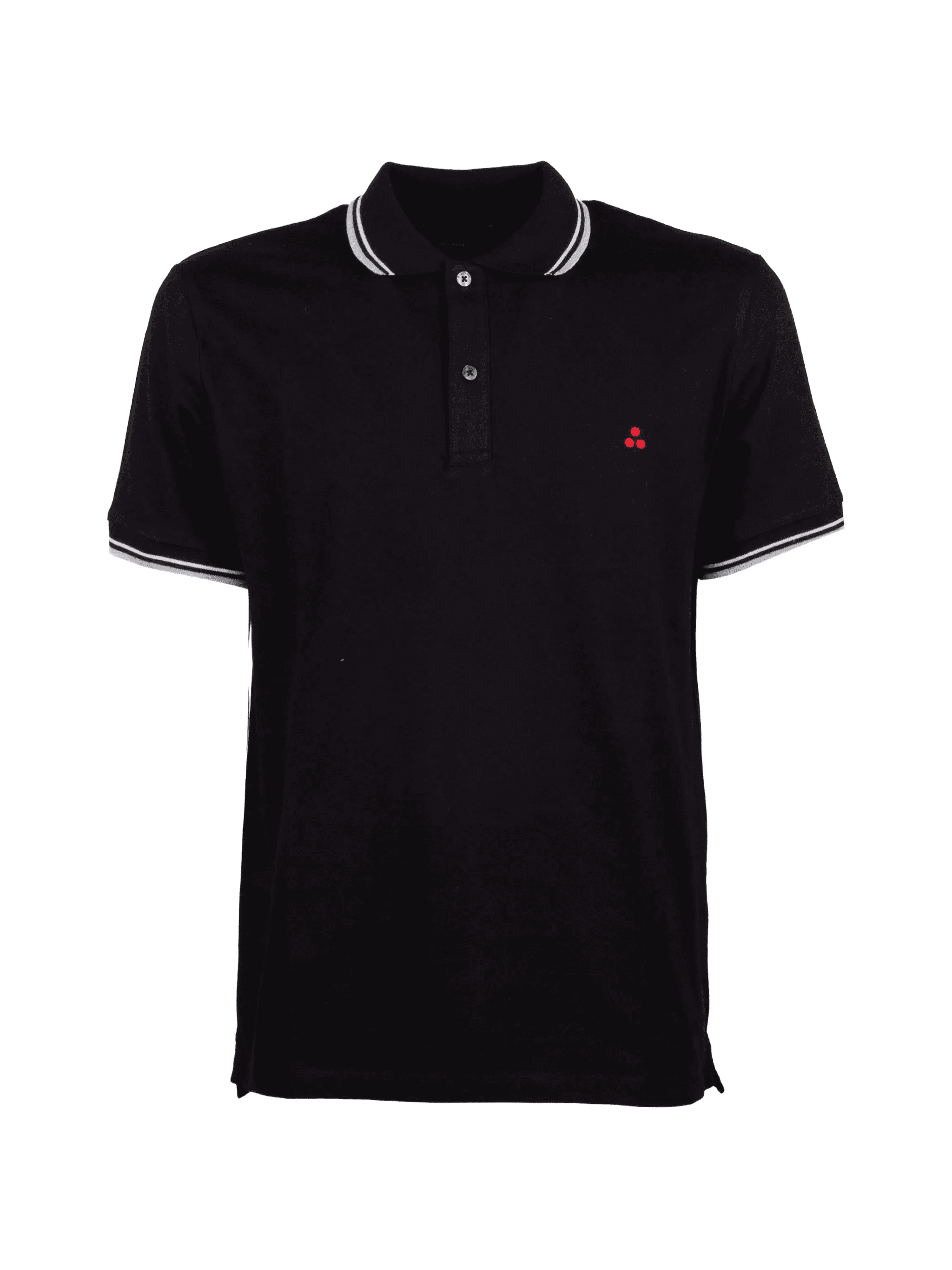 striped trim polo shirt - Image 1