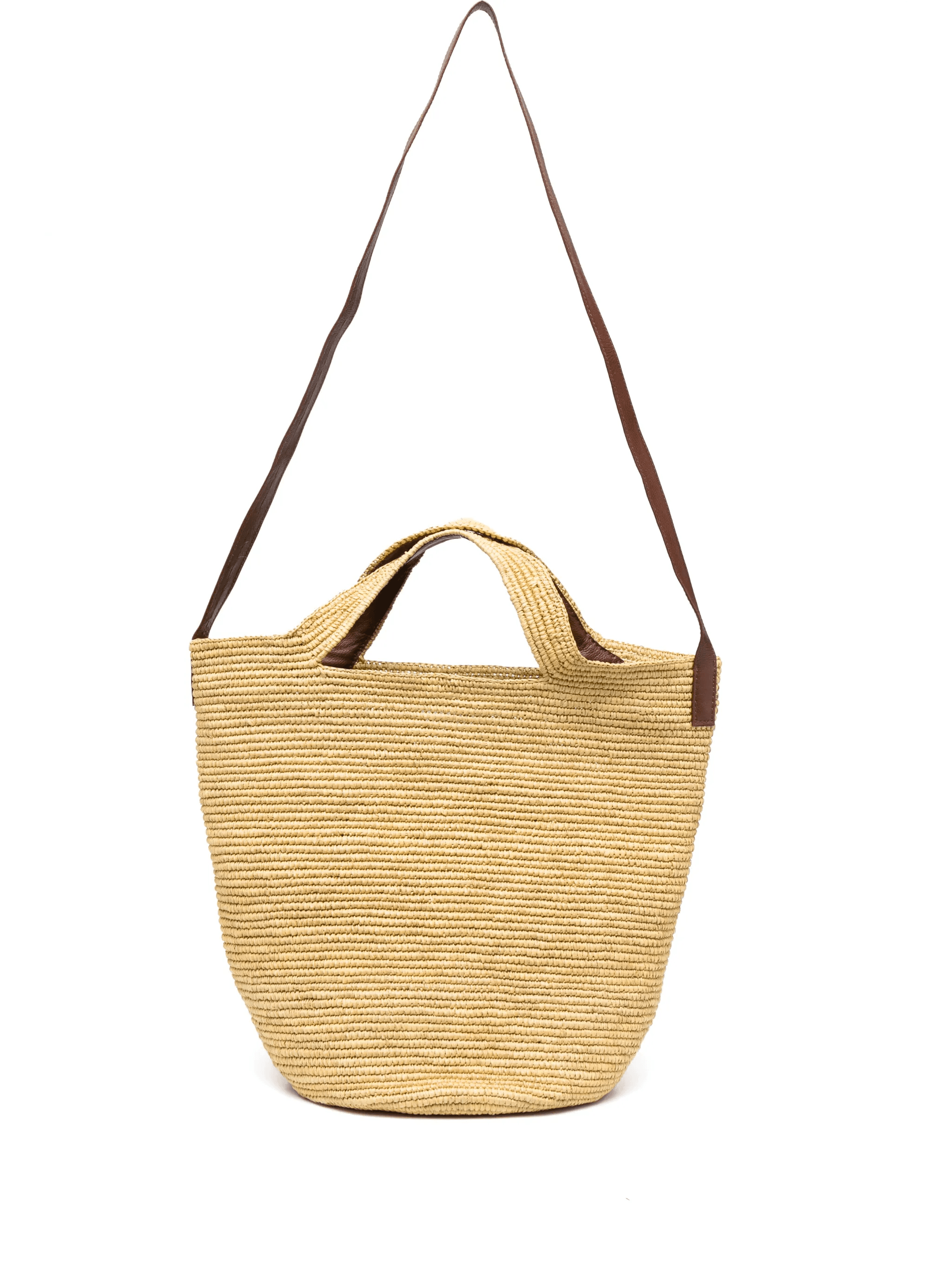 interwoven-straw tote bag - Image 1