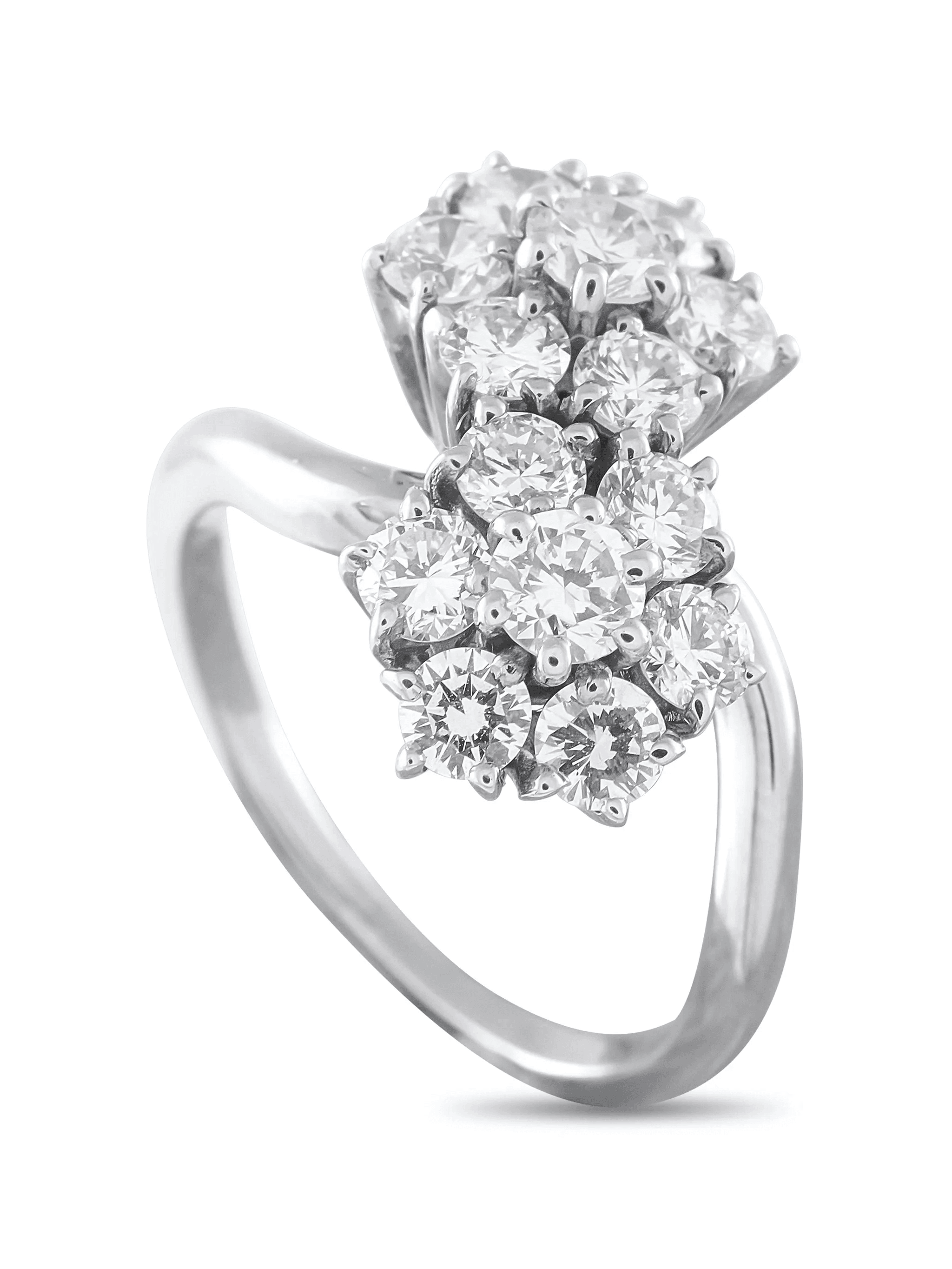 flower-shape diamond ring - Image 1