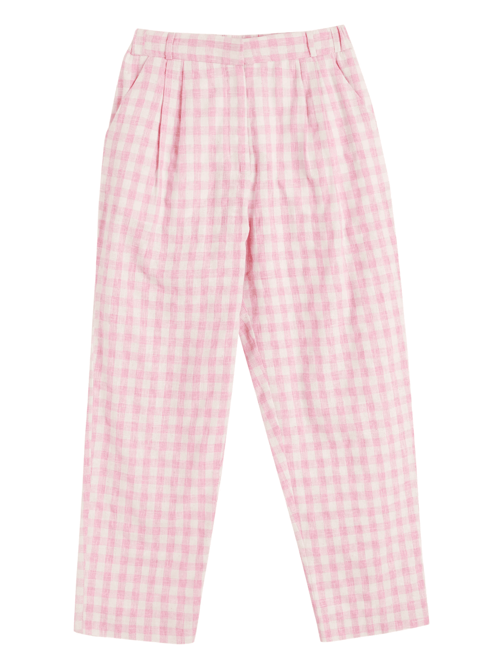 gingham-pattern trousers - Image 1