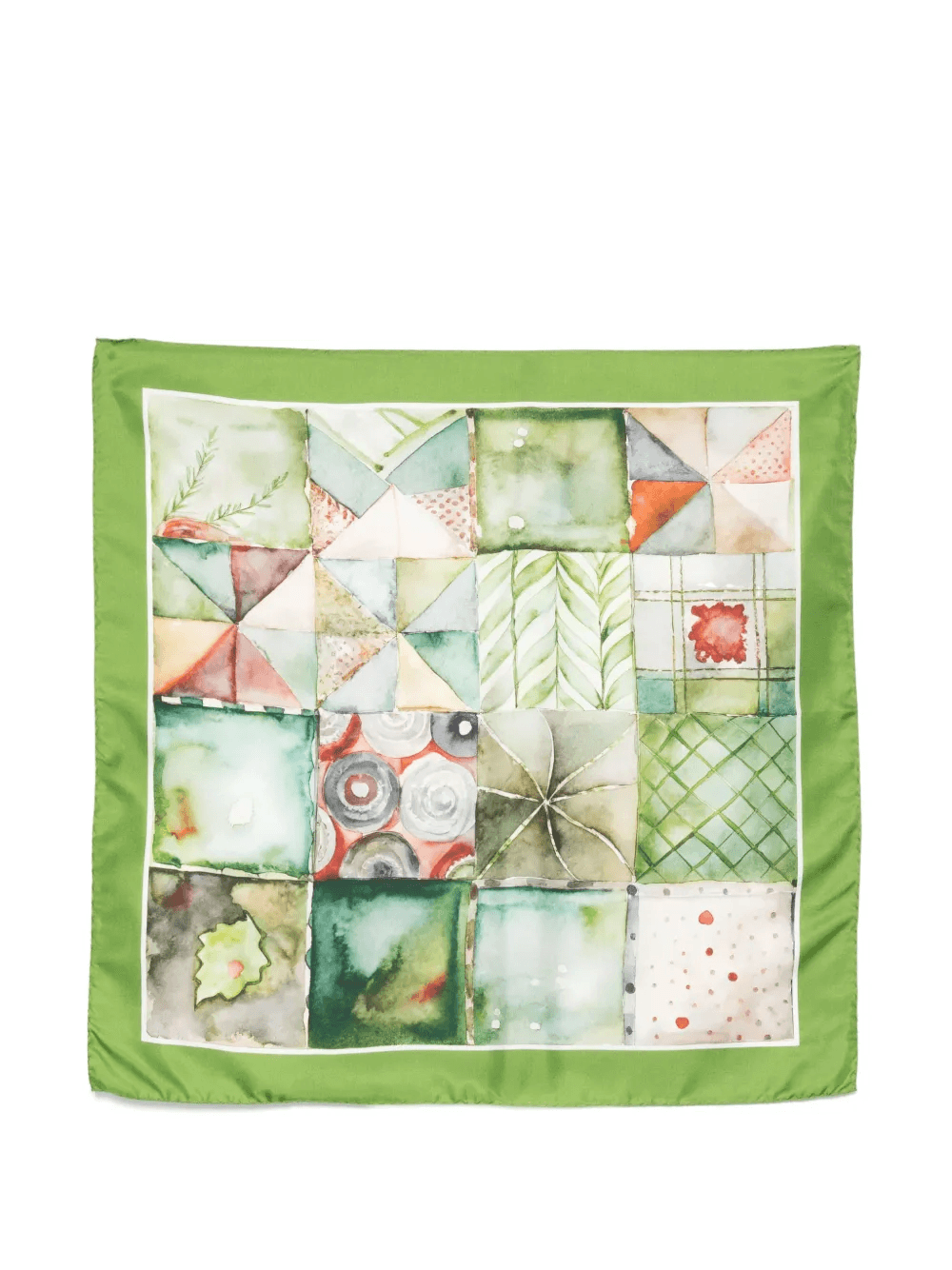 patterned silk scarf - Image 1