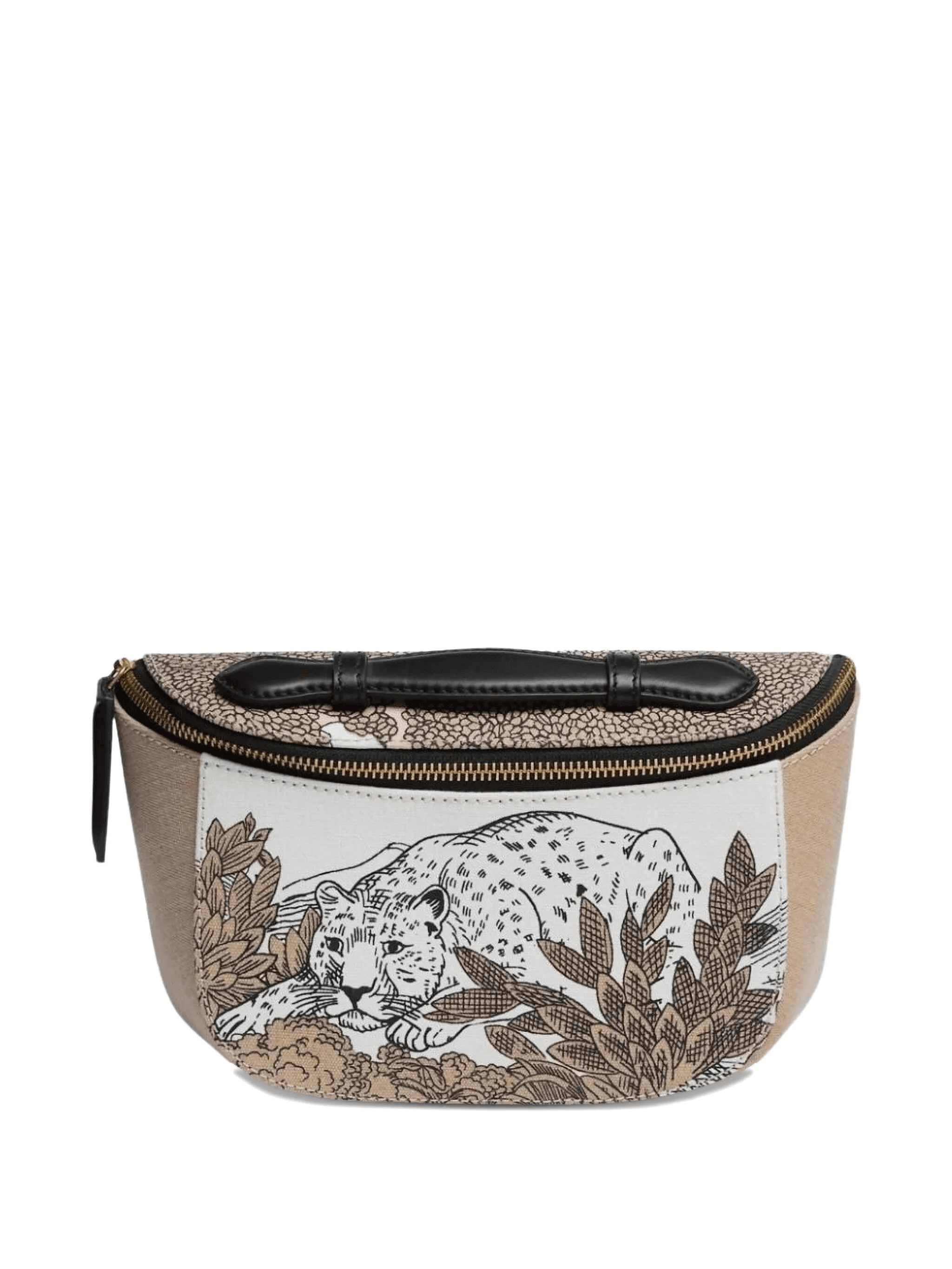 animal-print top-handle cross body bag - Image 1