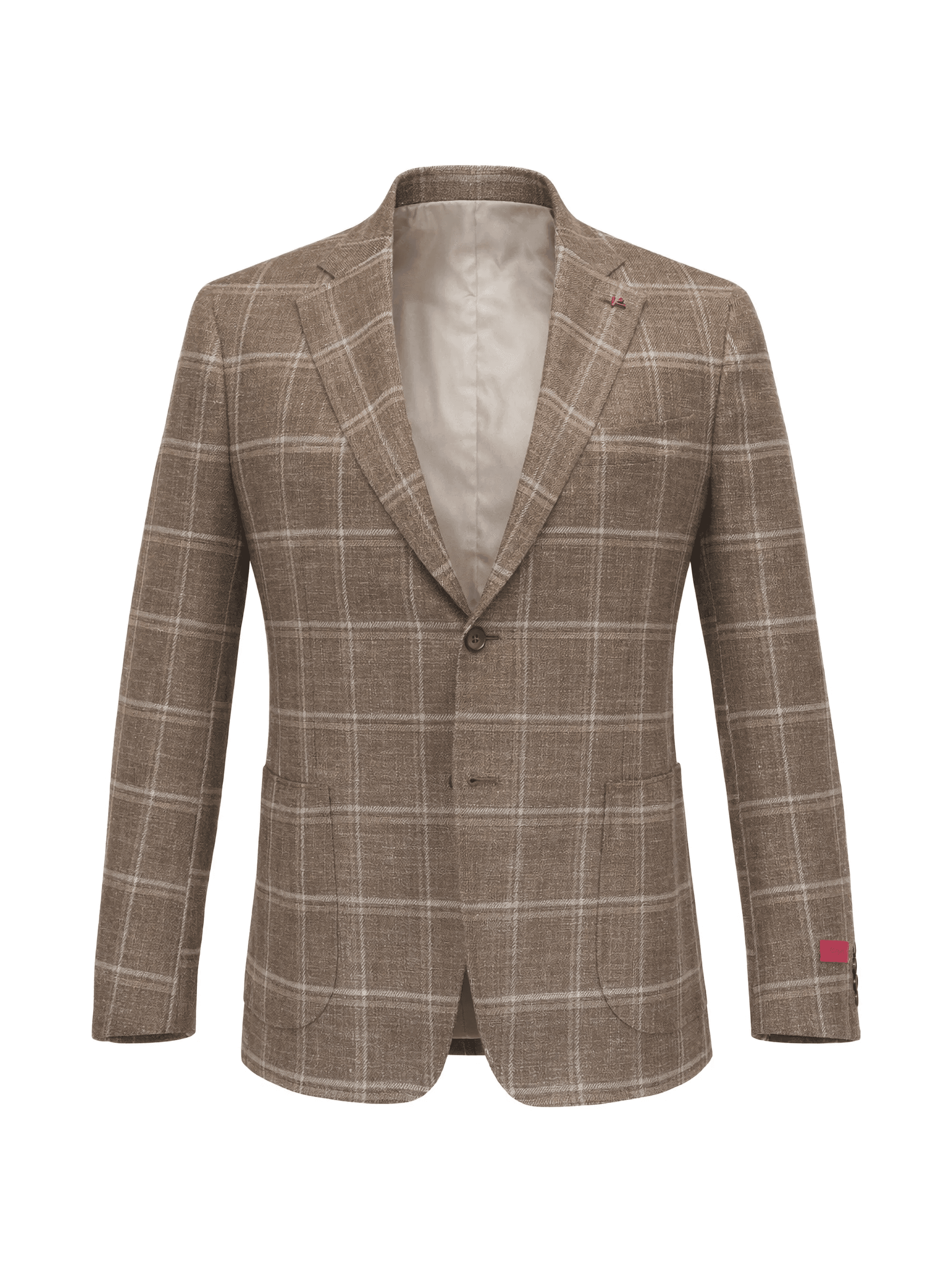 single-breasted plaid blazer - Image 1