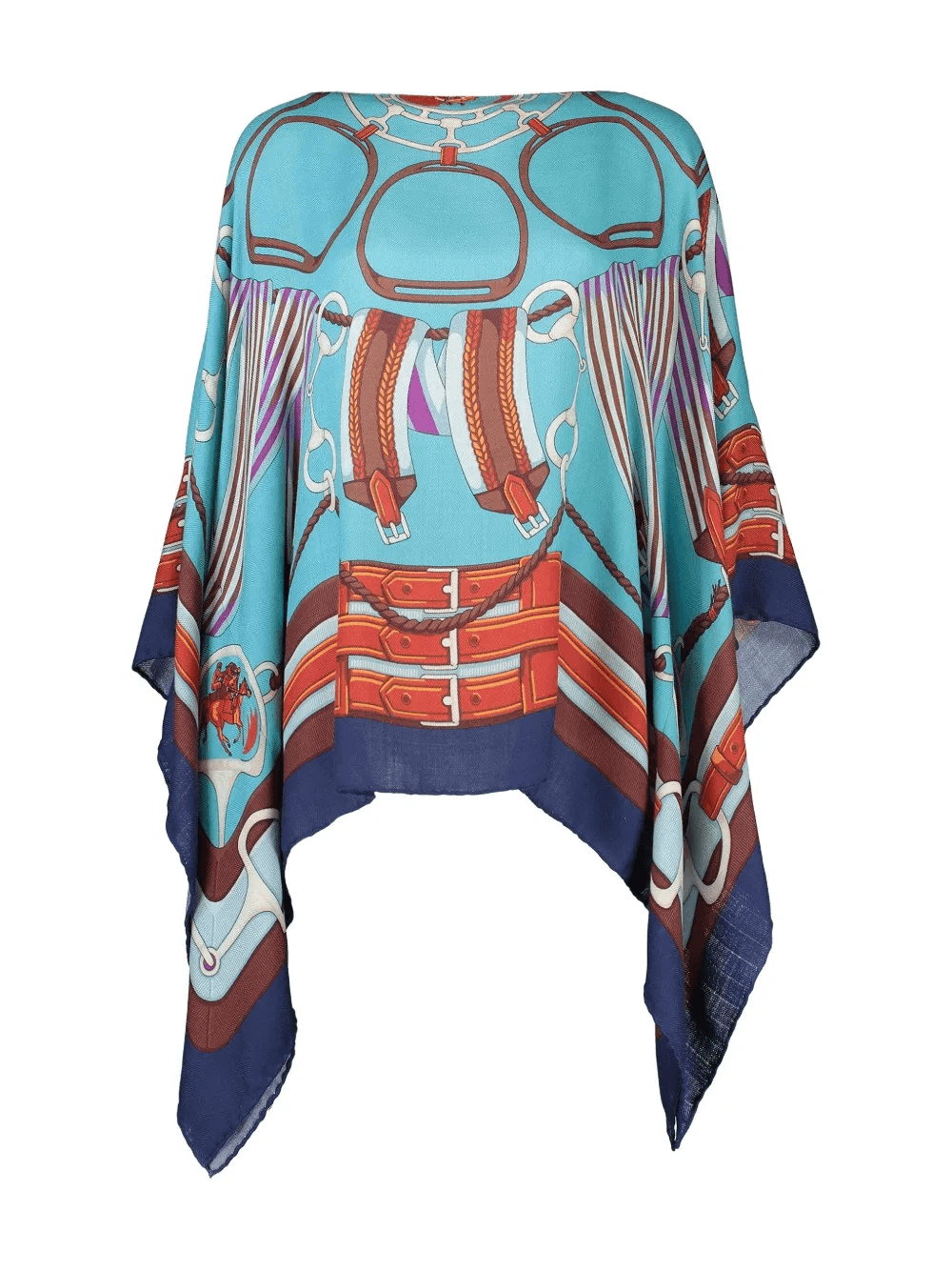 printed poncho - Image 1