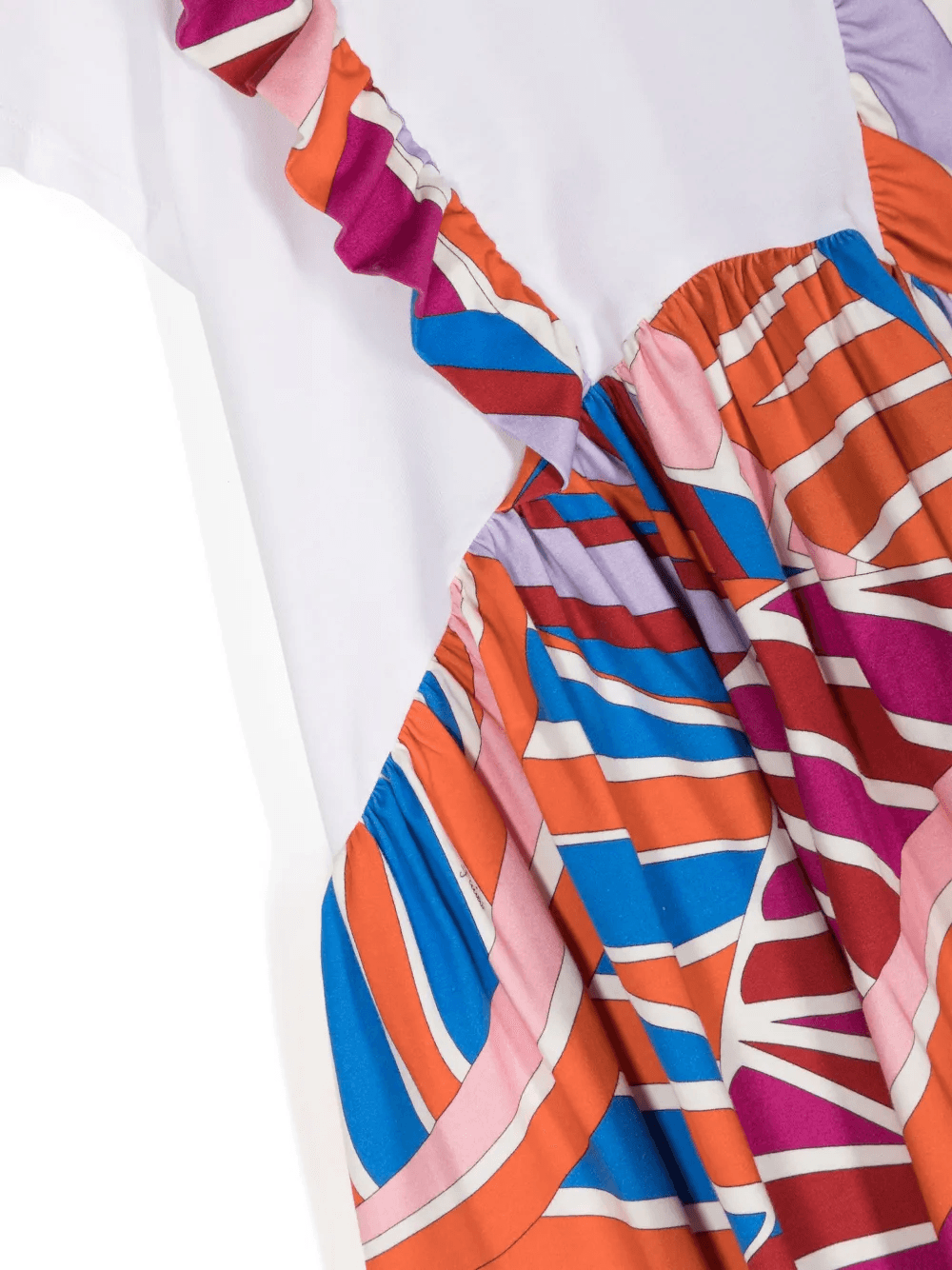 geometric-print cotton-blend dress - Image 1