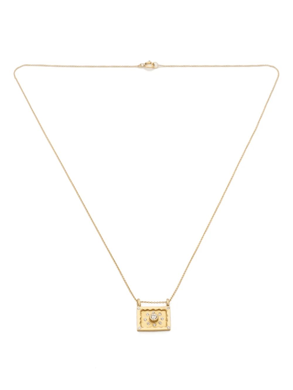 18kt yellow gold Havana diamond necklace - Image 1
