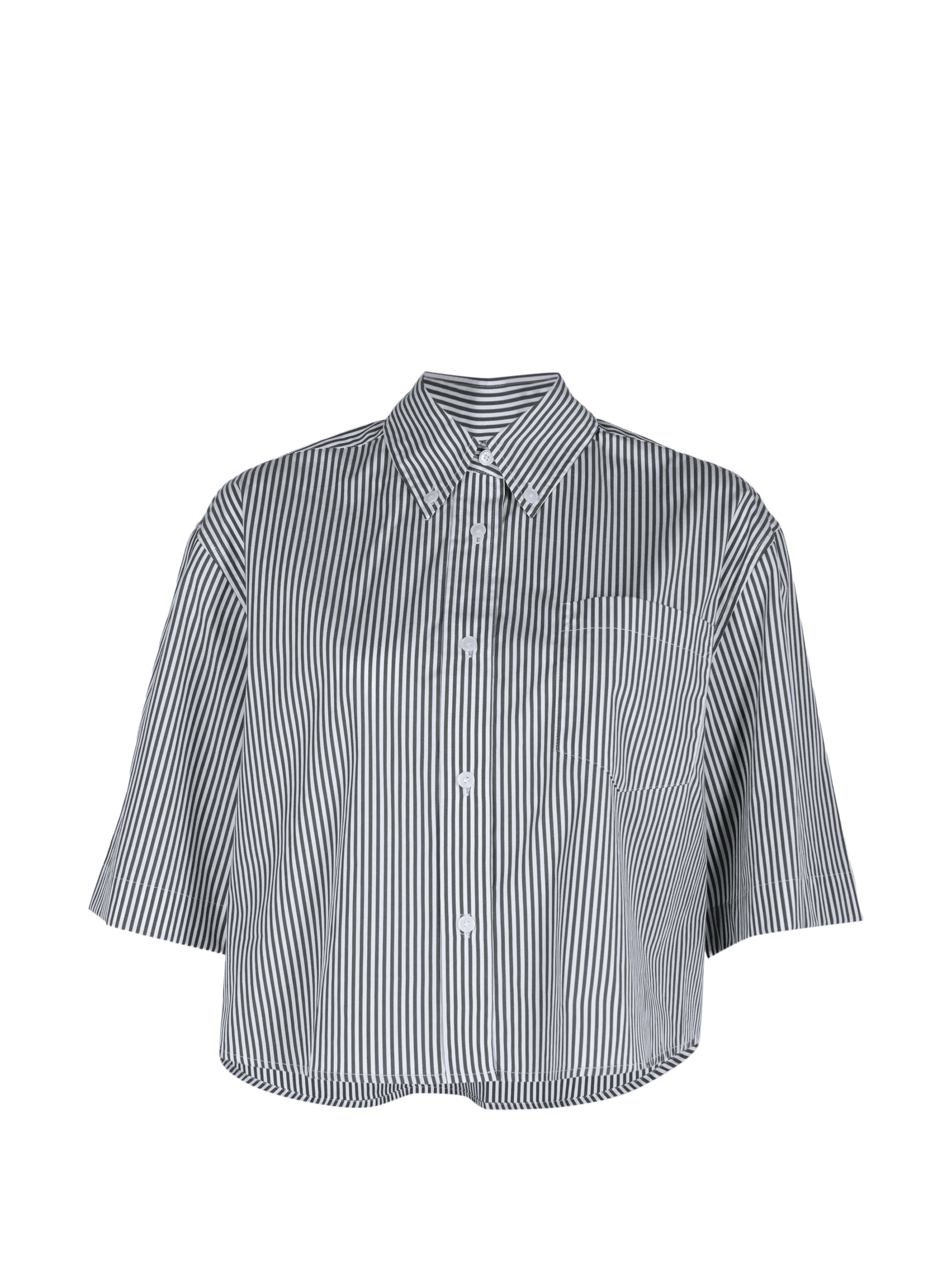 Ember striped cropped shirt - Image 1