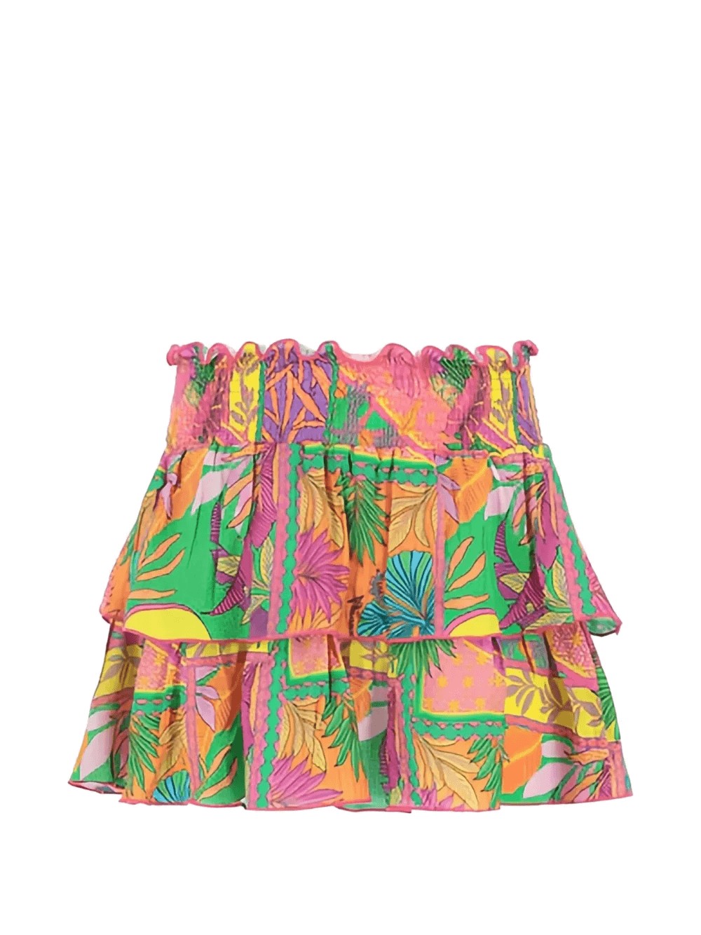 floral-print ruffled skirt - Image 1