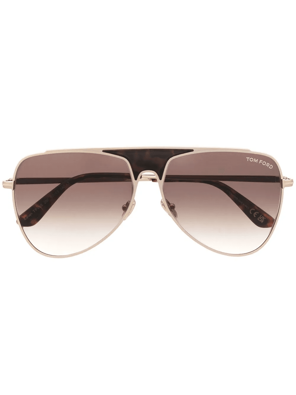 pilot-frame gradient sunglasses - Image 1