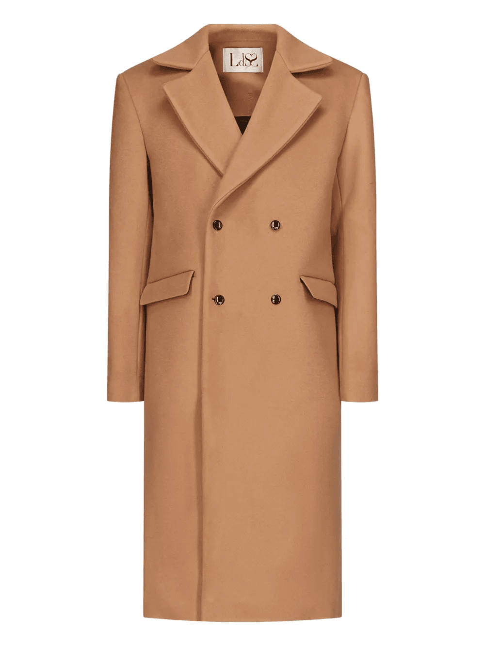 oversized double-breasted coat - Image 1